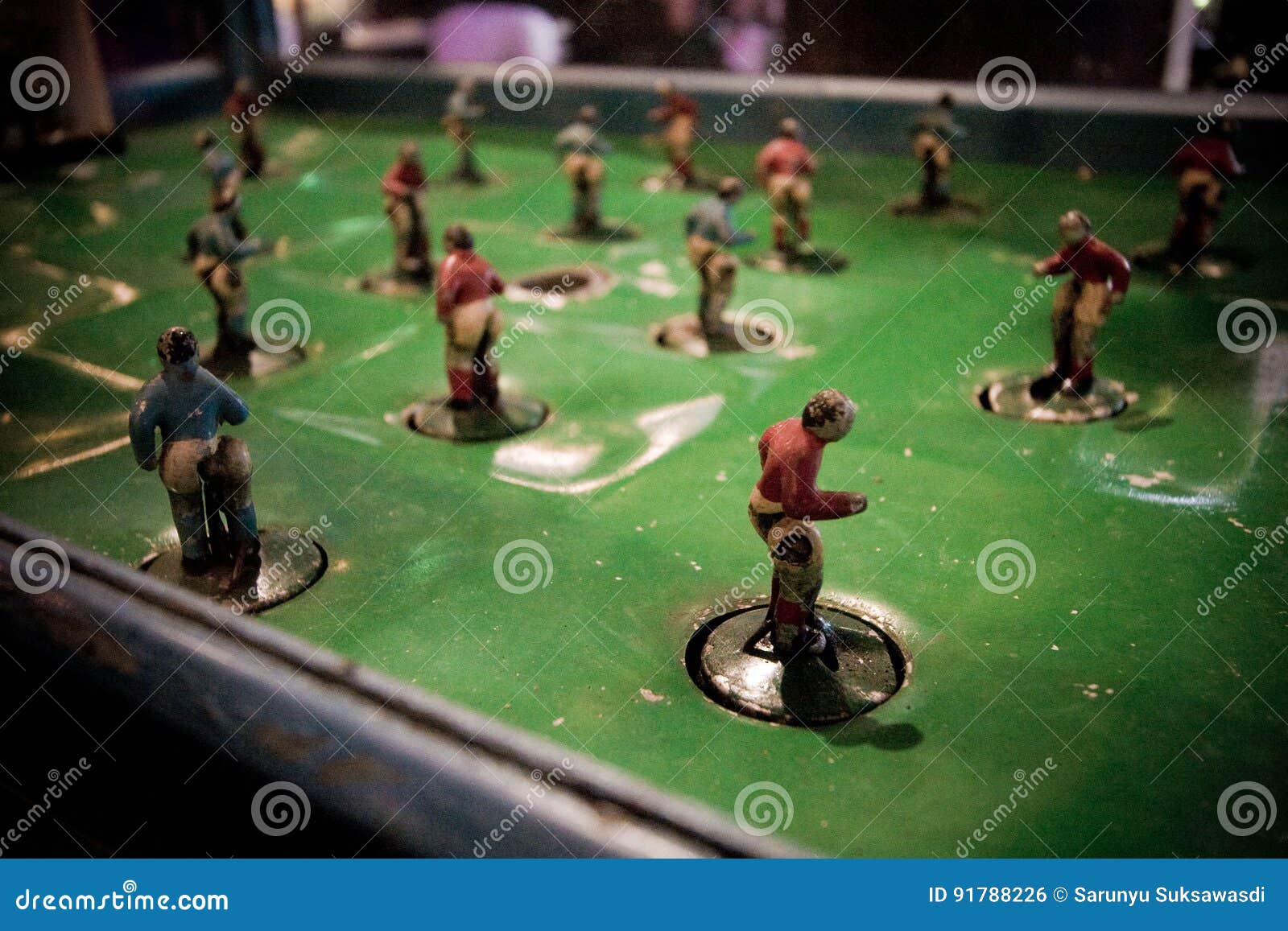 Classic Vintage Football Table Stock Photo Image of entertainment