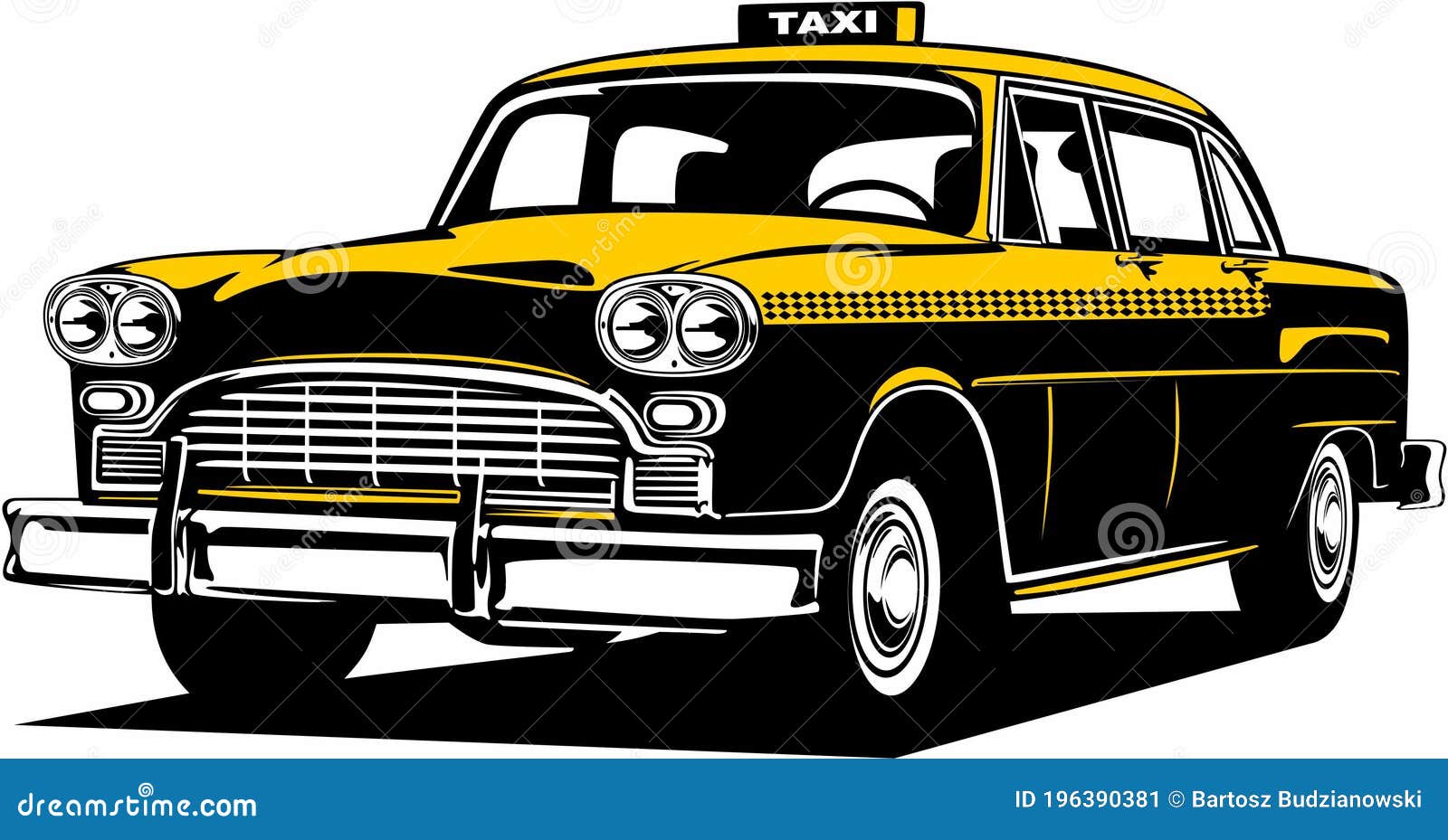 classic vintage retro legendary american new york taxi cab