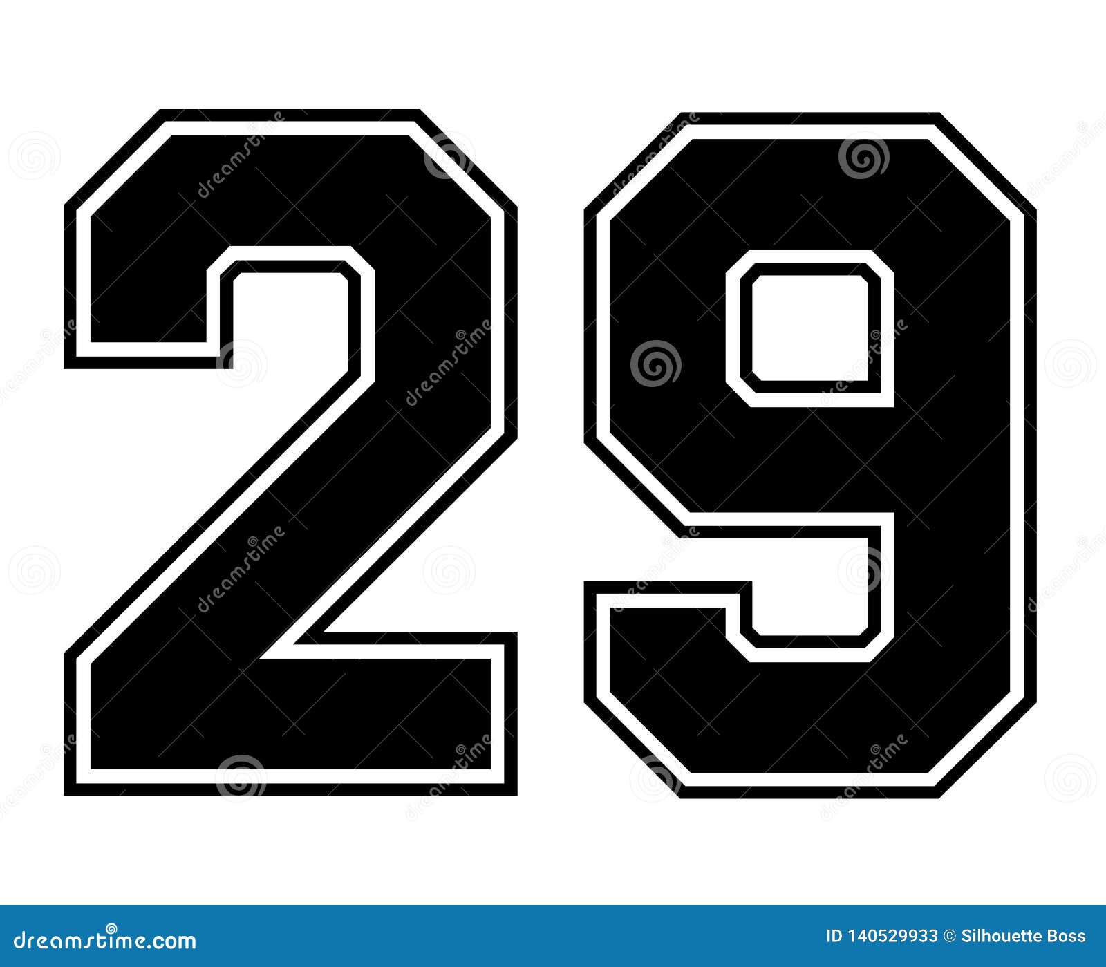 29 Classic Vintage Sport Jersey Number 