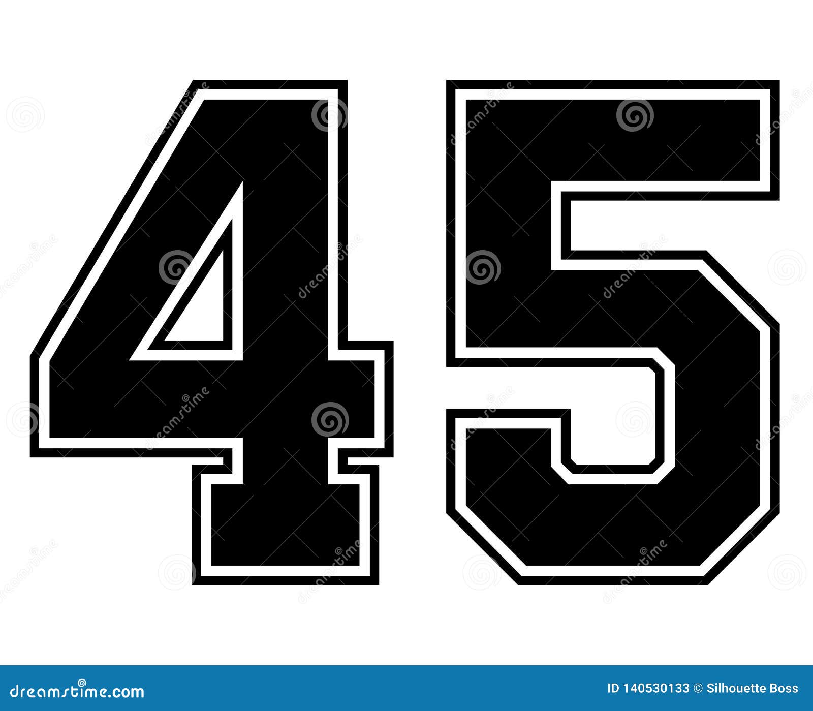 45 jersey number