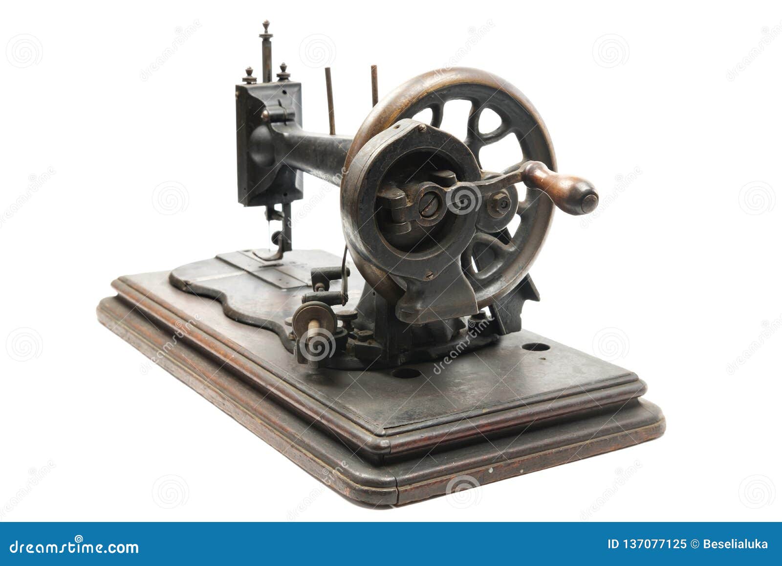Classic Vintage Style Manual Sewing Machine Stock Image Image of