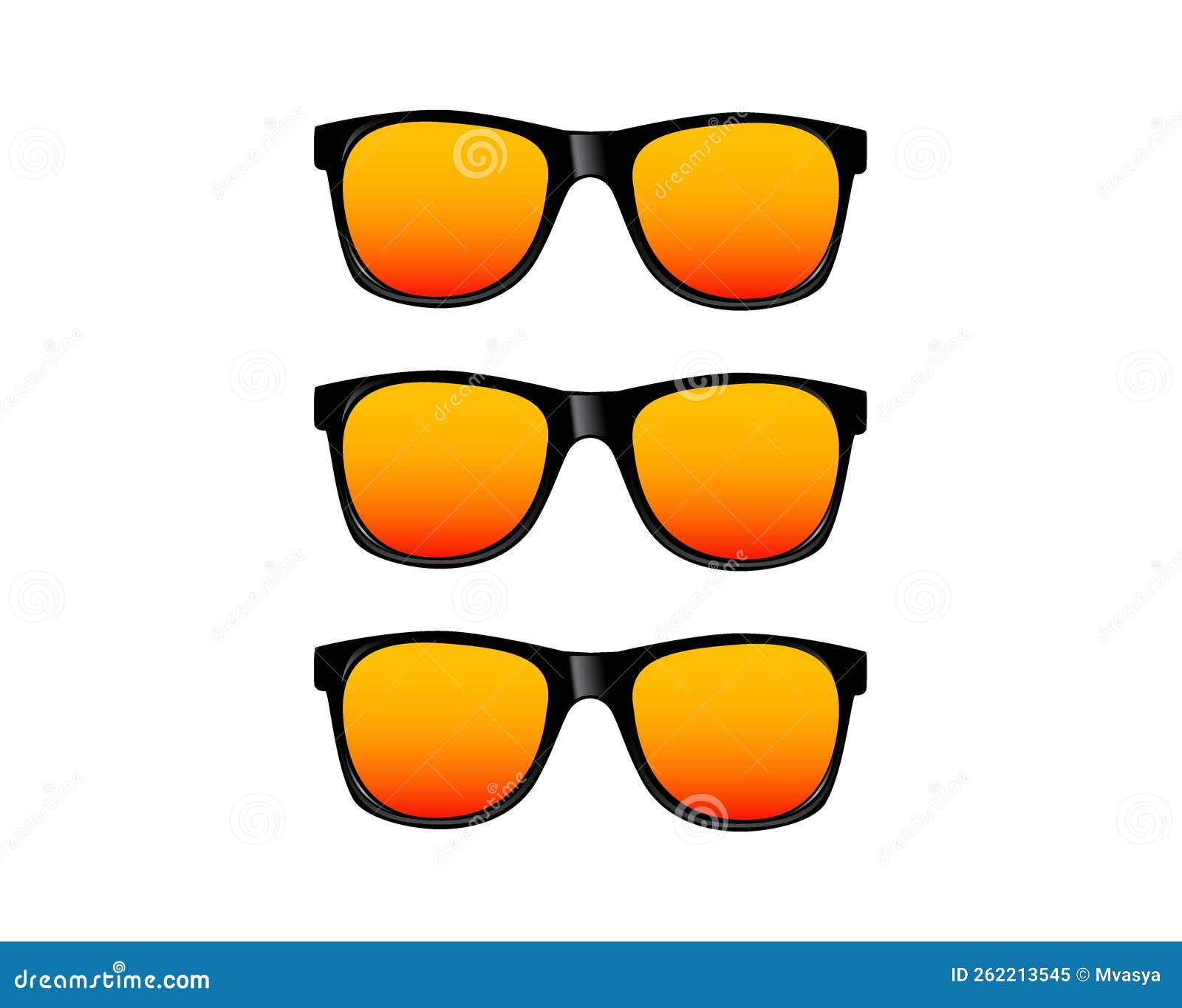 Classic Vintage Sunglasses Realistic Isolated Vector Illustration
