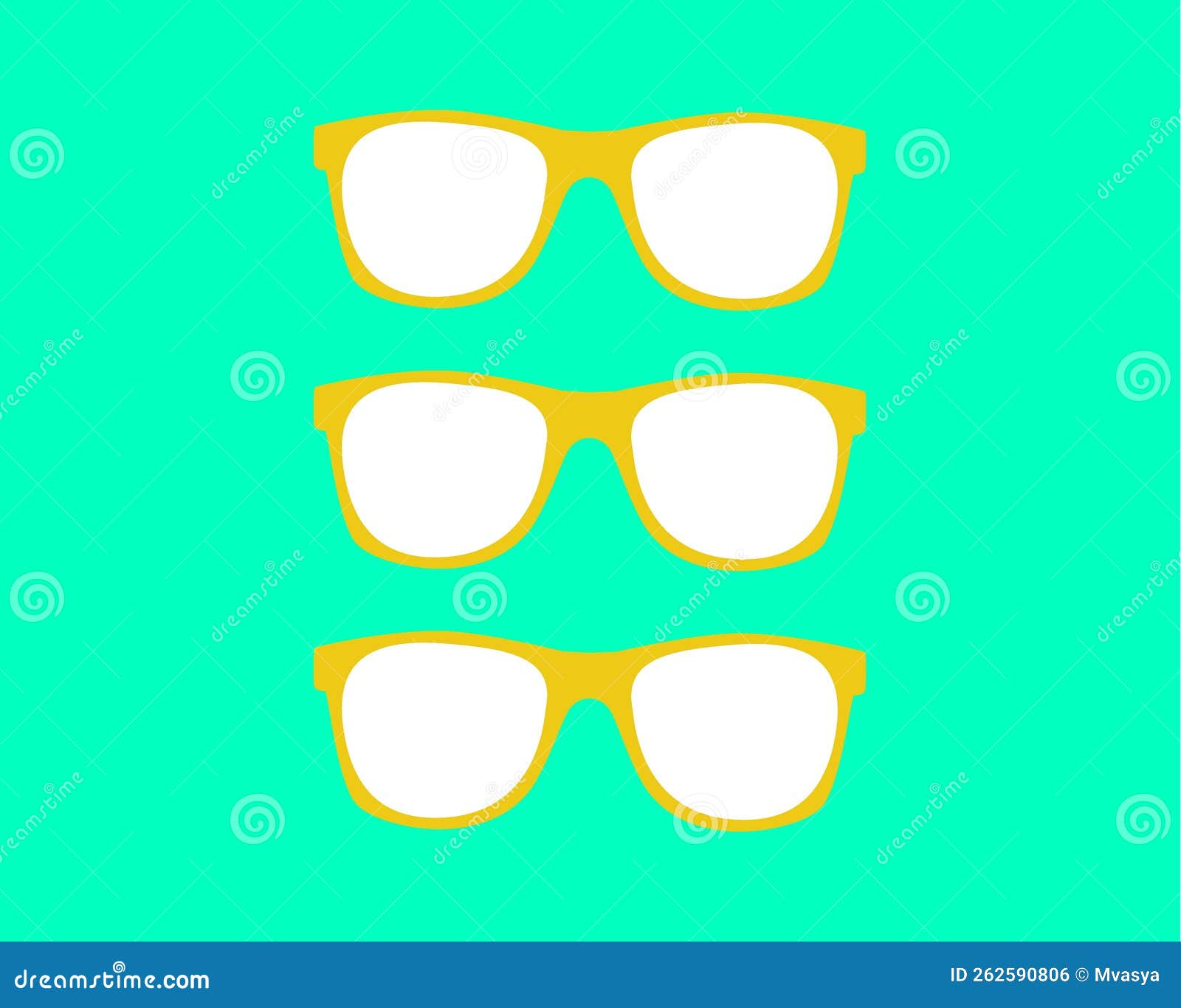 Classic Vintage Sunglasses Realistic Isolated Vector Illustration