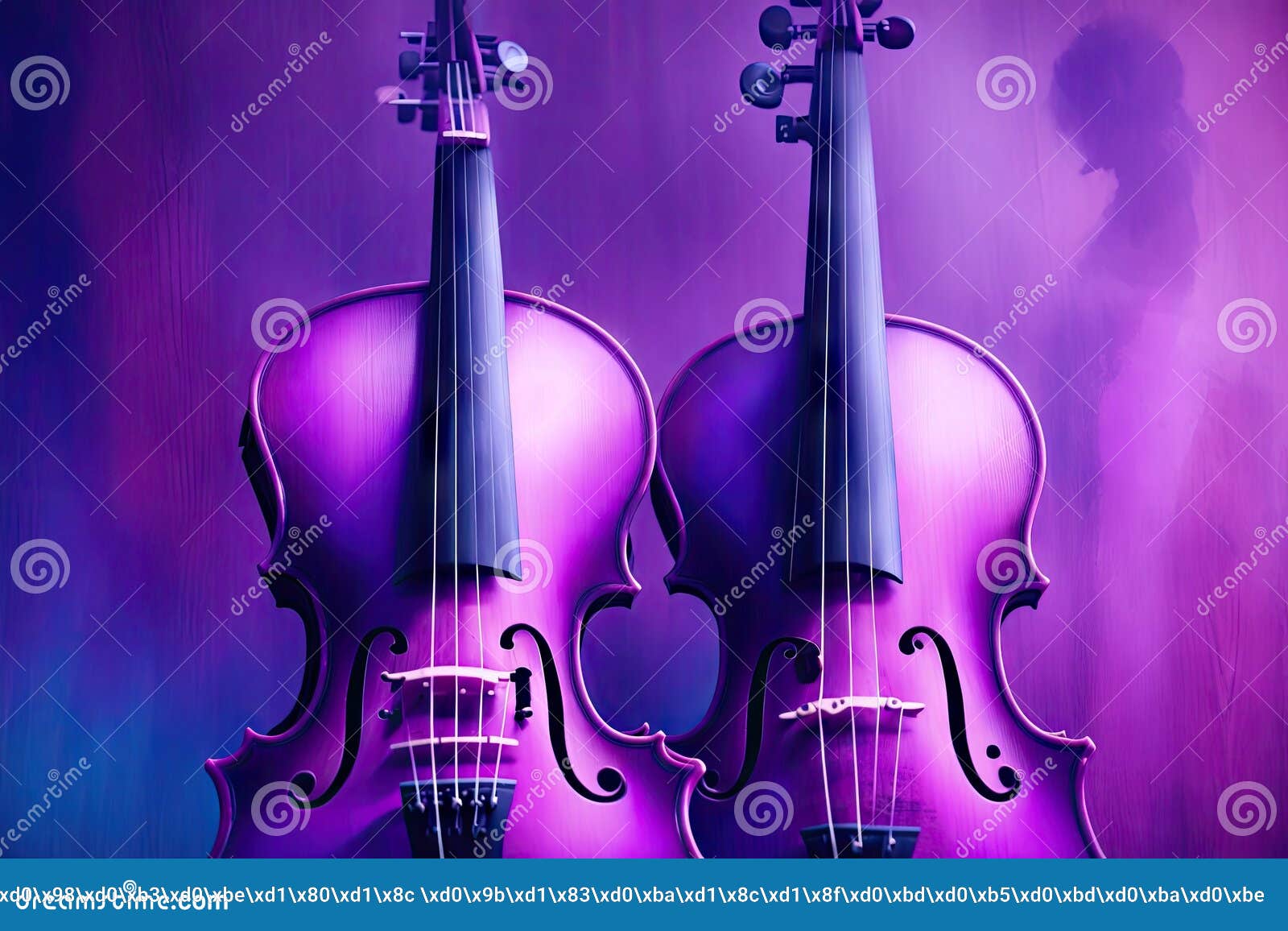 Classic Violin and Bow Abstract Painted Background, Ai Generative Stock ...
