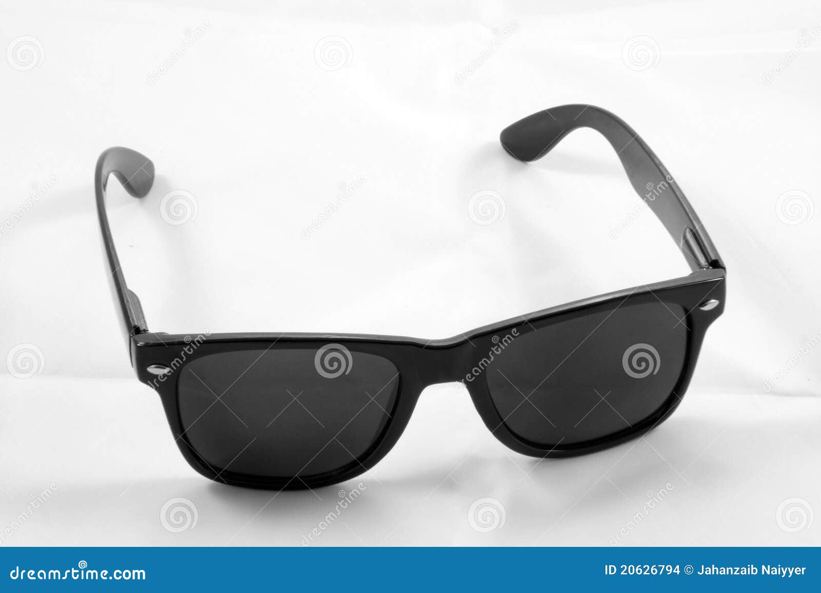 Classic Wayfarer Sunglasses Stock Photo - Image of shadow, accessory ...