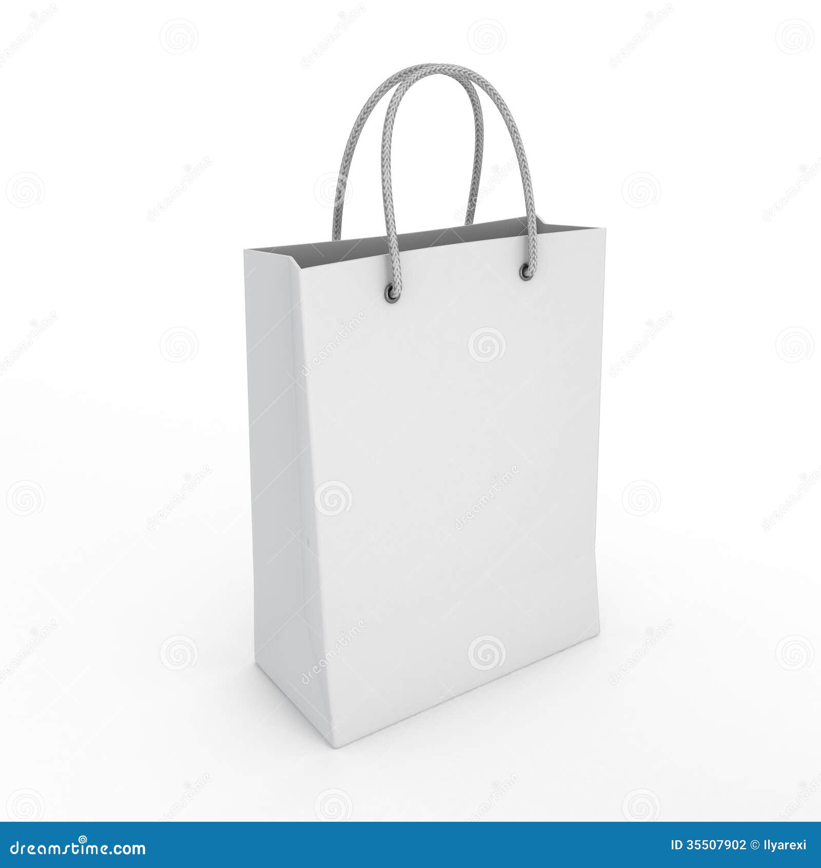 Empty White Shop Bag Royalty Free Stock Images - Image: 34835979