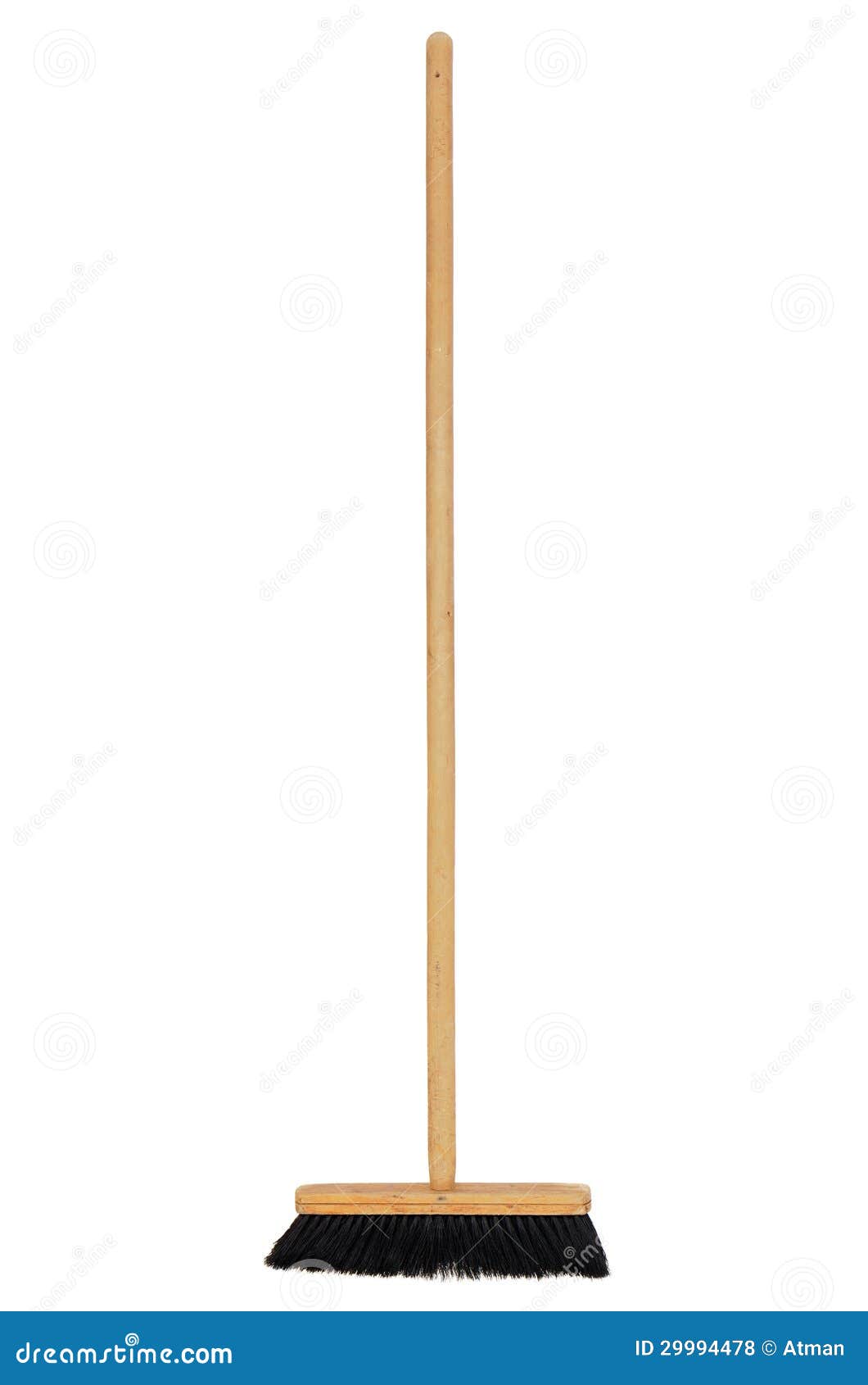 wooden broom
