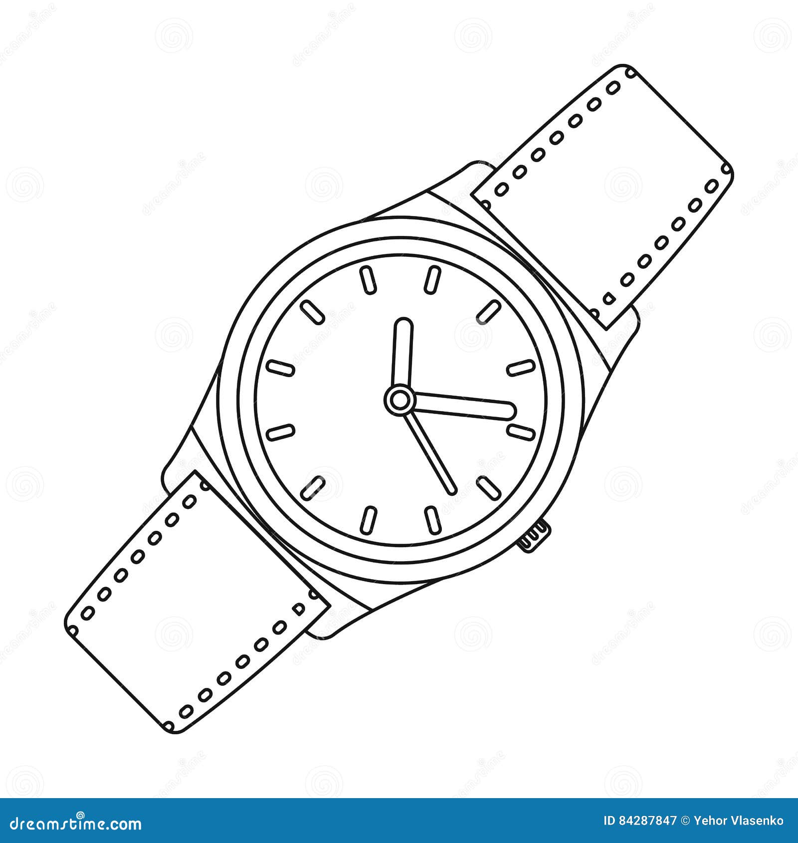 wrist watch clipart black and white - photo #27