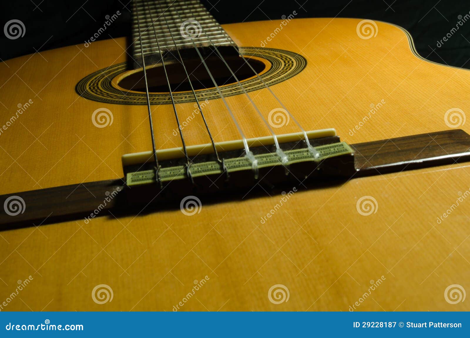 Classical acoustic guitar stock image. Image of detail 29228187