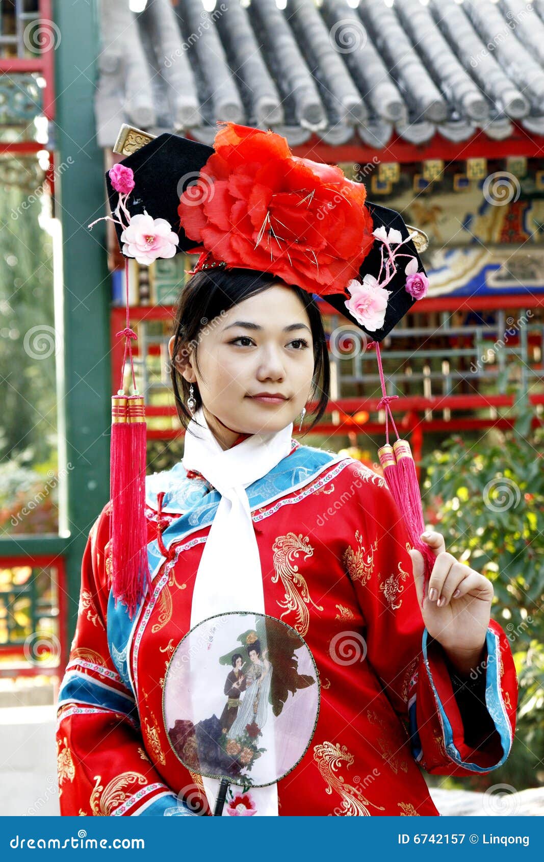Classical beauty in China. stock image. Image of character - 6742157