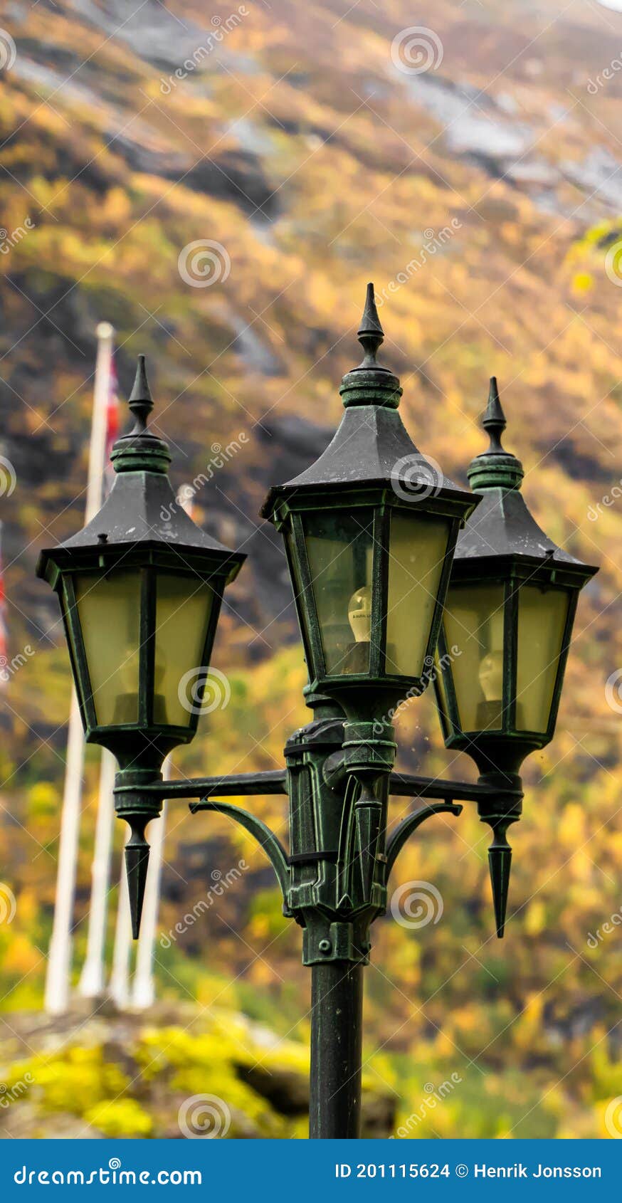 Classical Cast Iron Lamp Post Stock Photo Image of classic, lamp