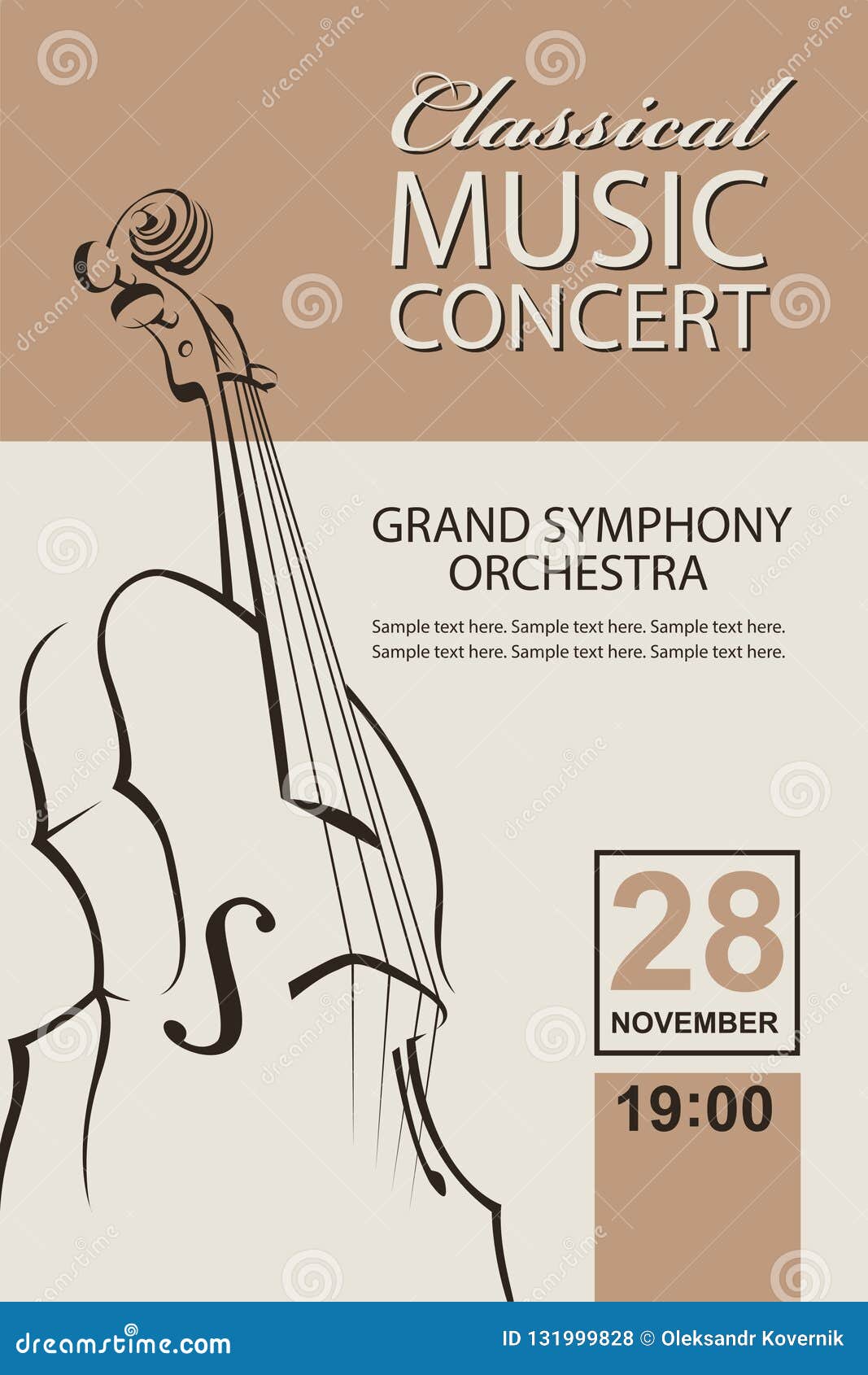 classical concert poster