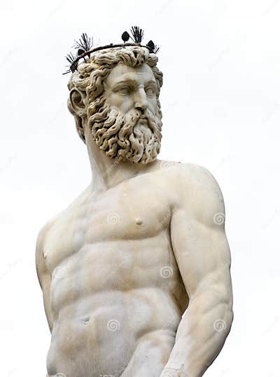 Classical Marble Sculpture of Neptune Stock Photo - Image of poseidon ...