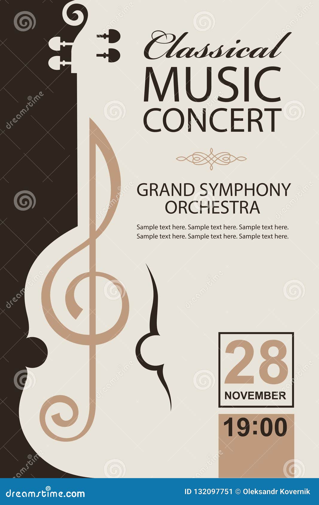 classical concert poster