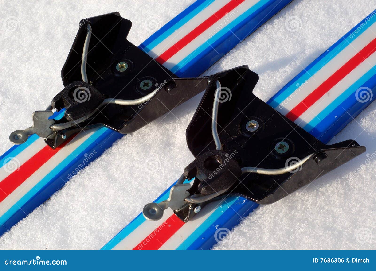 Classical Ski Binding System 75 Mm Stock Photo Image of skiing