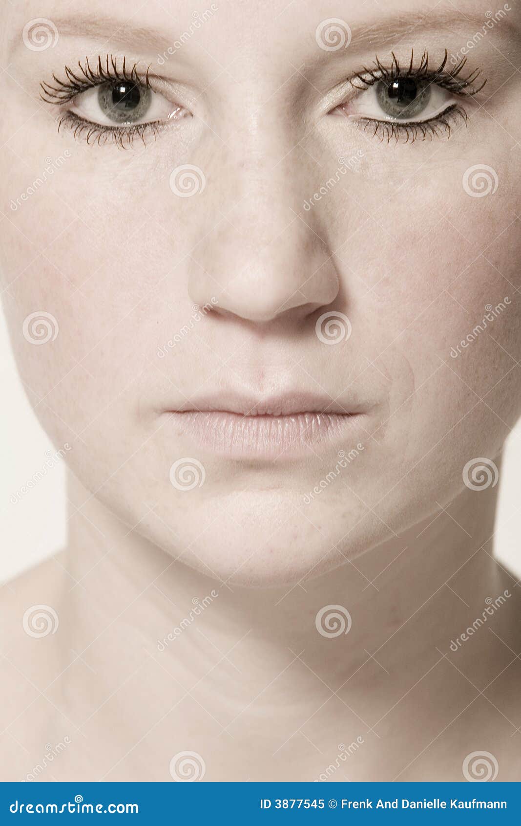 Classical Studio Portrait of a Young Woman Stock Image - Image of