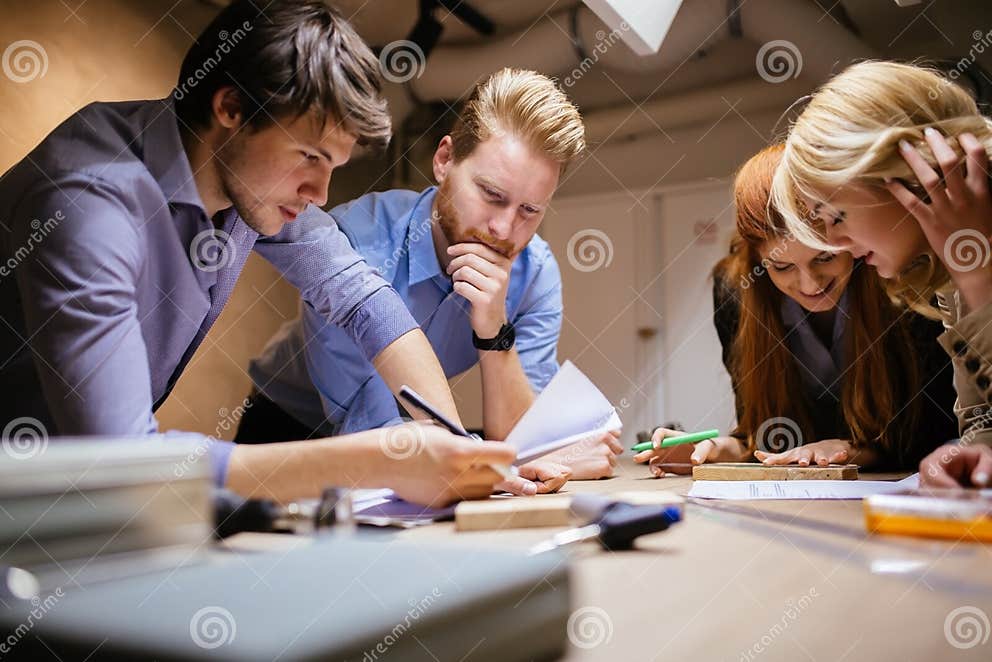 Classmates Working on a Project Together Stock Image - Image of social ...