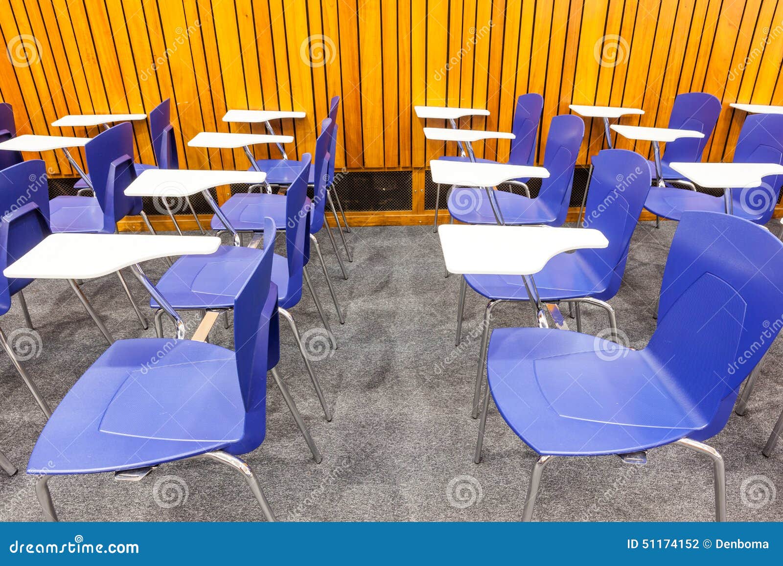Classroom stock photo. Image of school, armchairs, wall 51174152