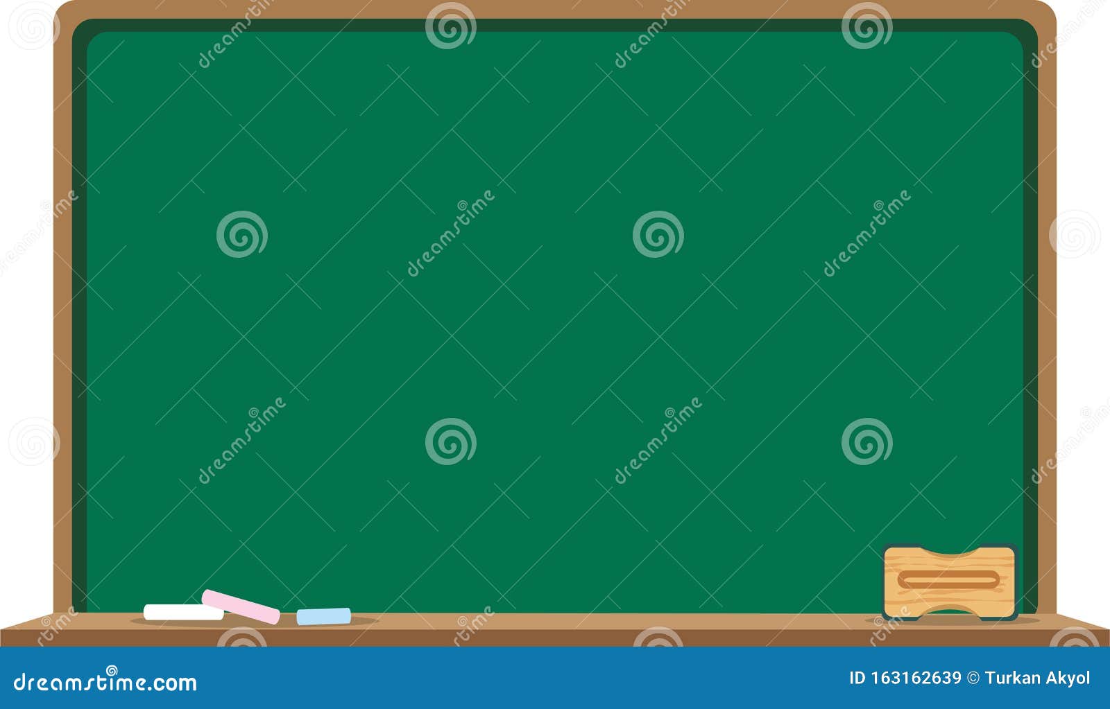 Classroom Blackboard Illustration Stock Vector Illustration of