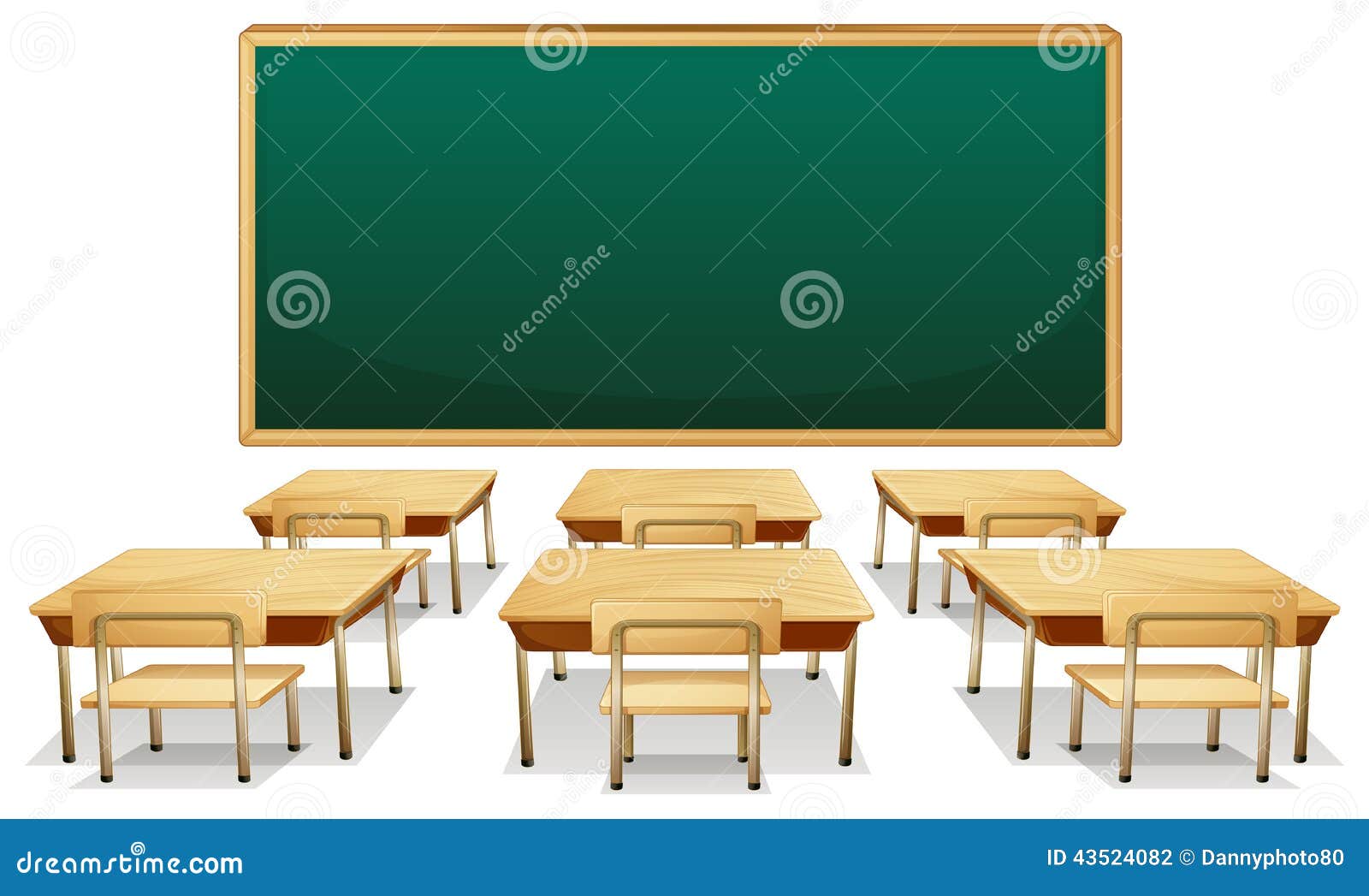 classroom illustration empty 43524082