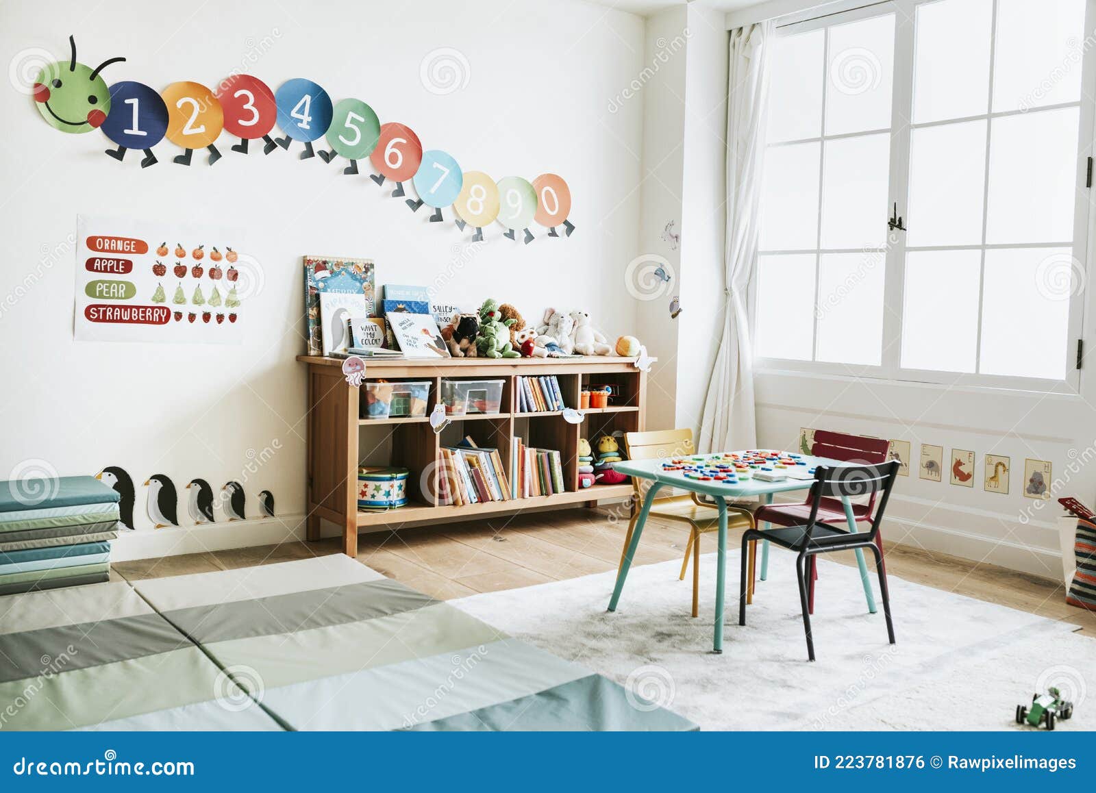 Classroom of Kindergarten Interior Design Stock Photo Image of