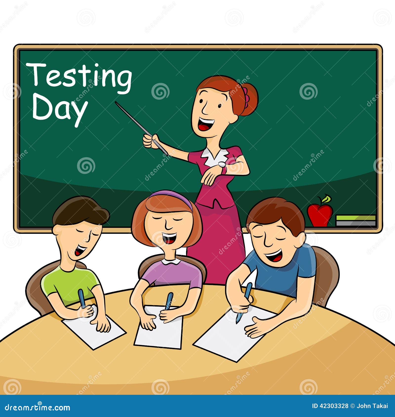 Taking Test Clipart