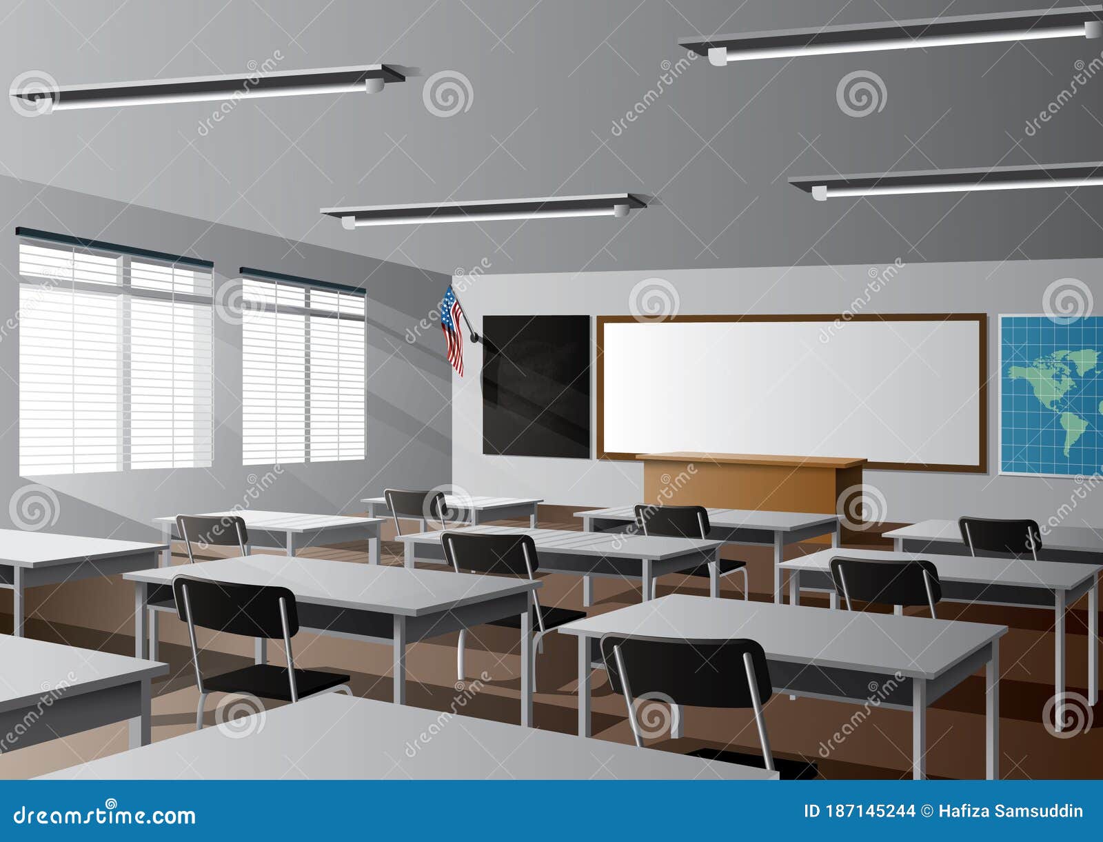 classroom background illustartion vector Stock Vector Image & Art - Alamy