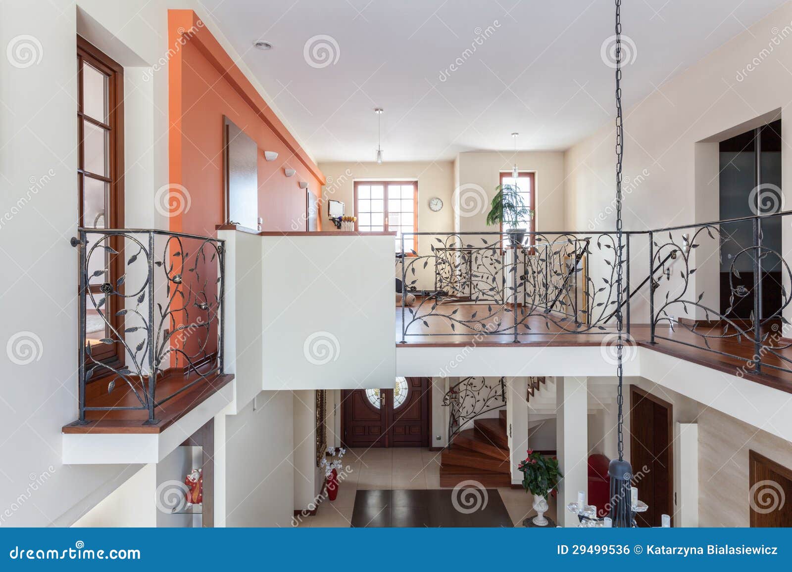 Classy House - Two-storey Home Stock Photo - Image of indoor, door: 29499536
