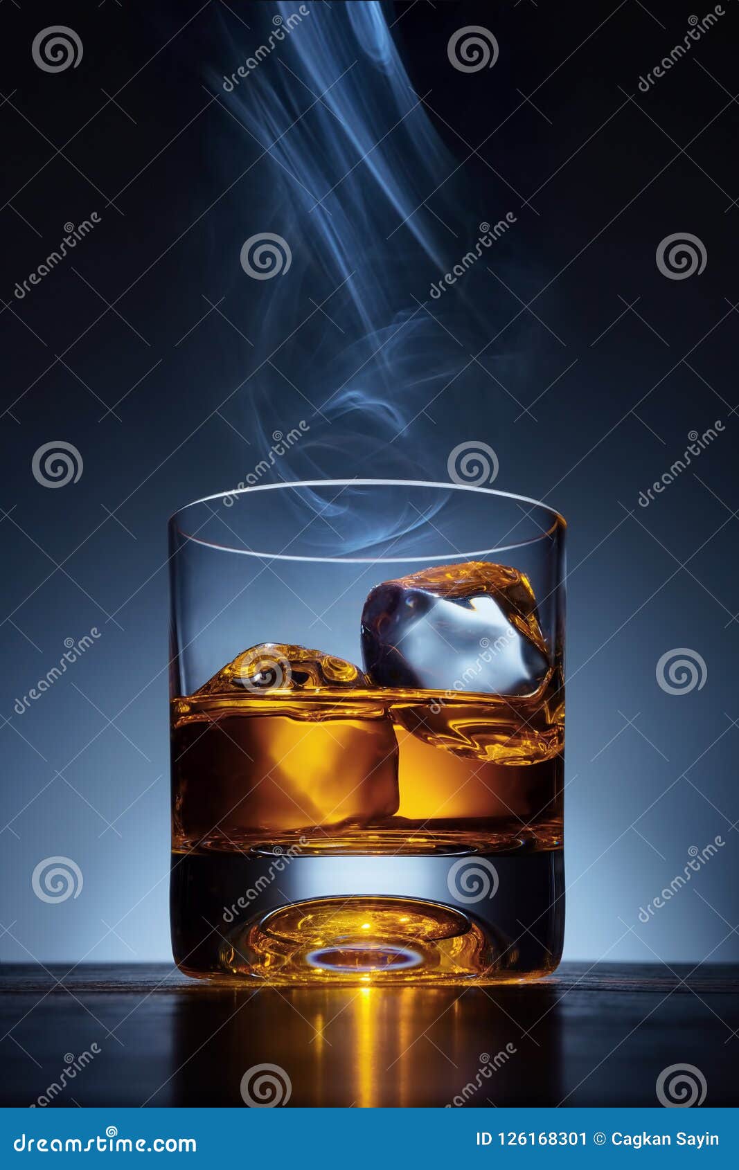 classy single malt whiskey with ice