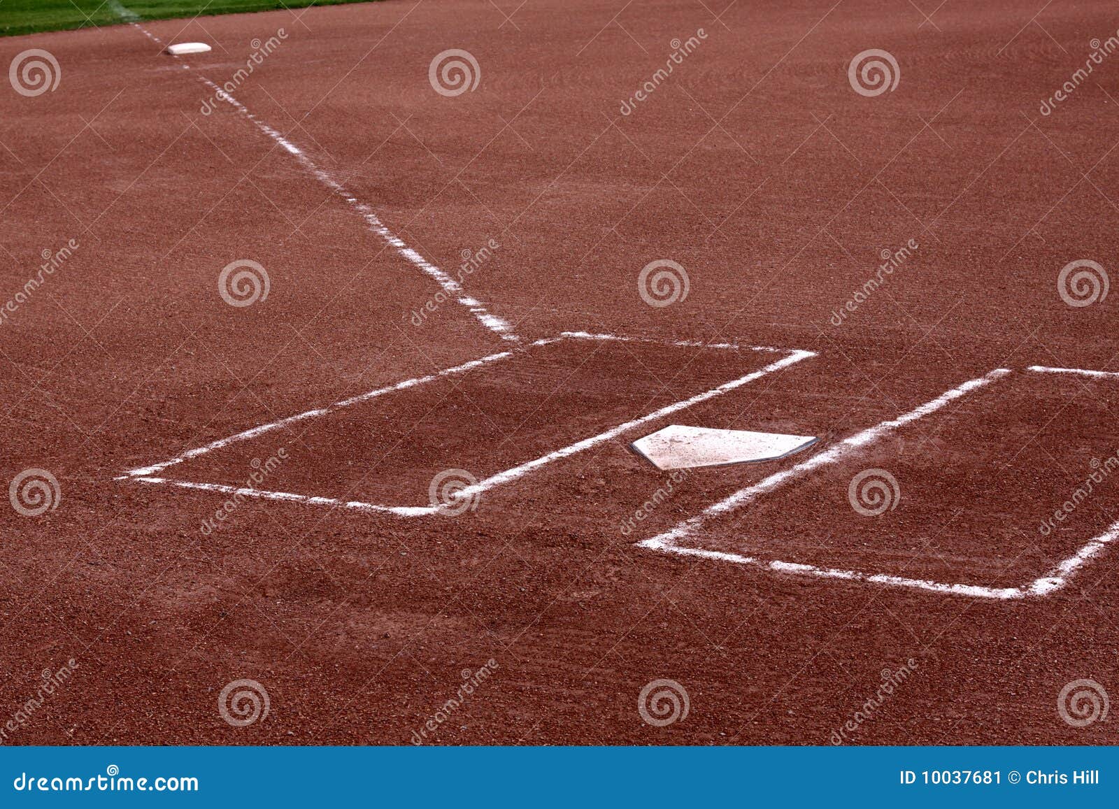 Clay Batters Boxes stock image. Image of fastball, games 10037681