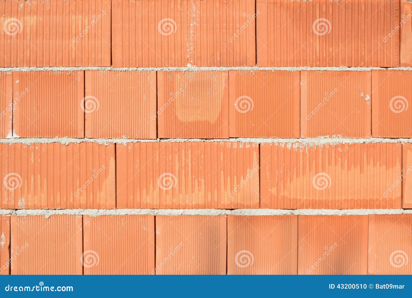 Clay block wall stock photo. Image of clay, brick, building 43200510