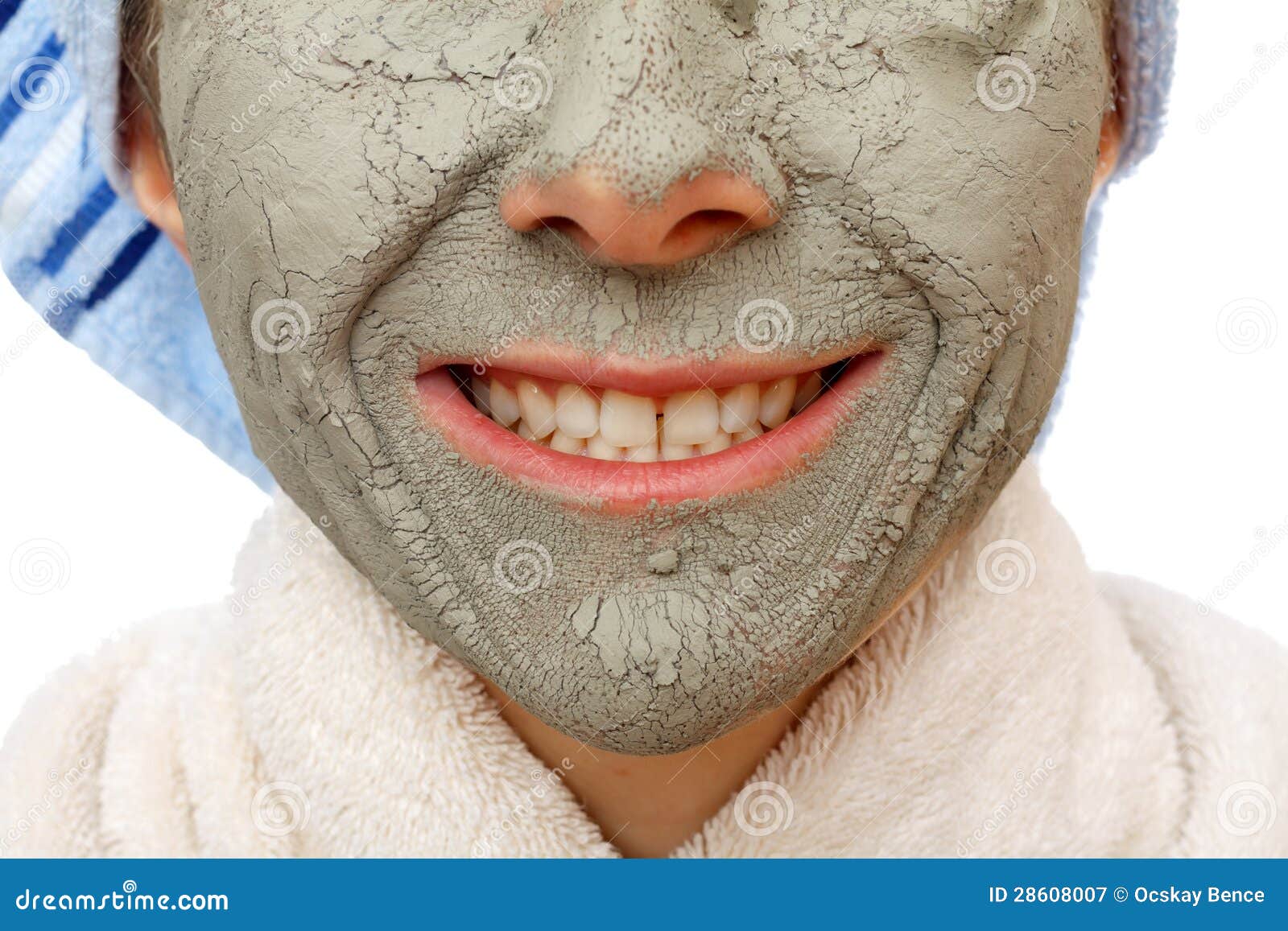 The clay face mask effects stock image. Image of beauty 28608007
