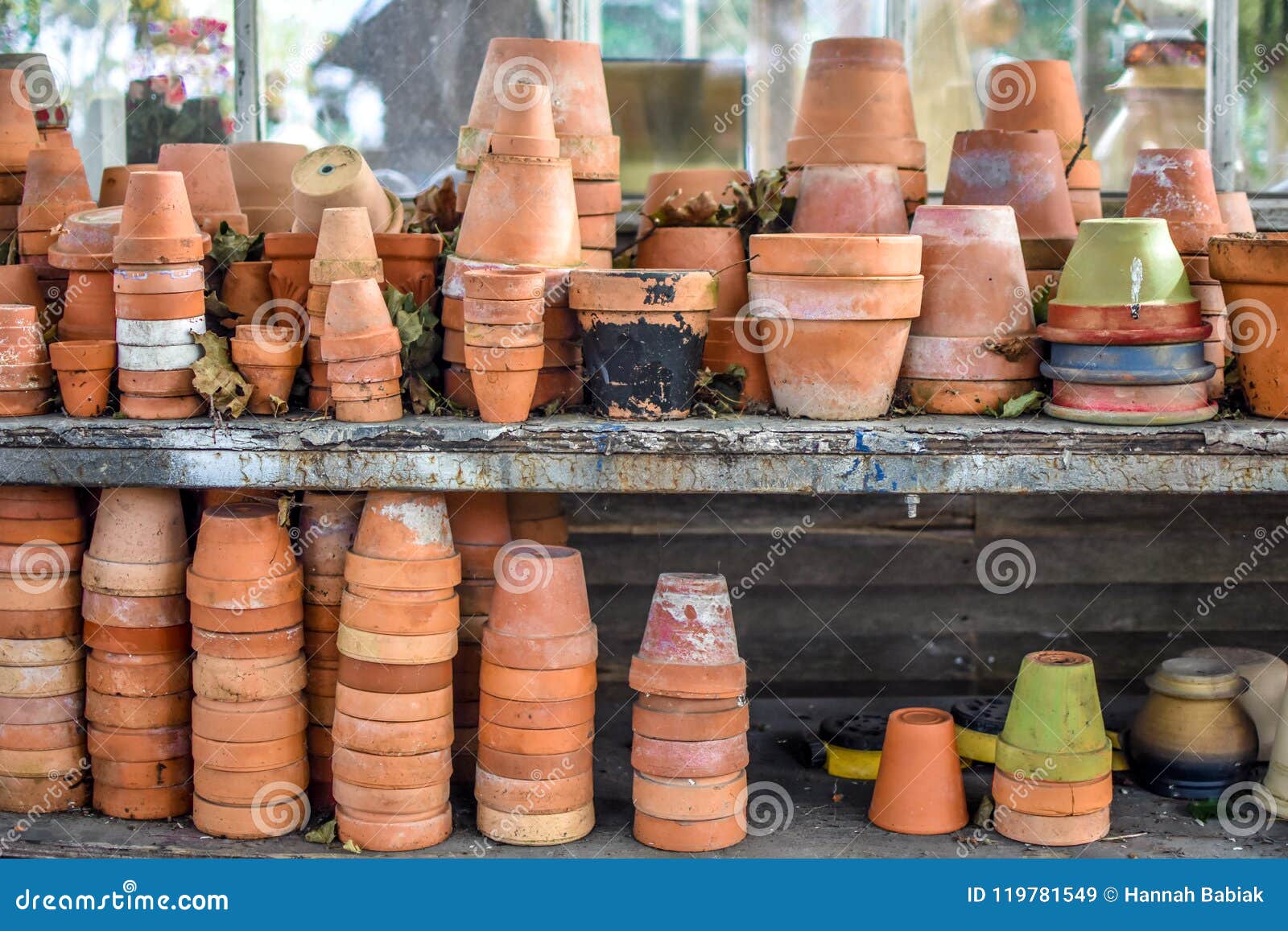 clay flower pots of various sizes