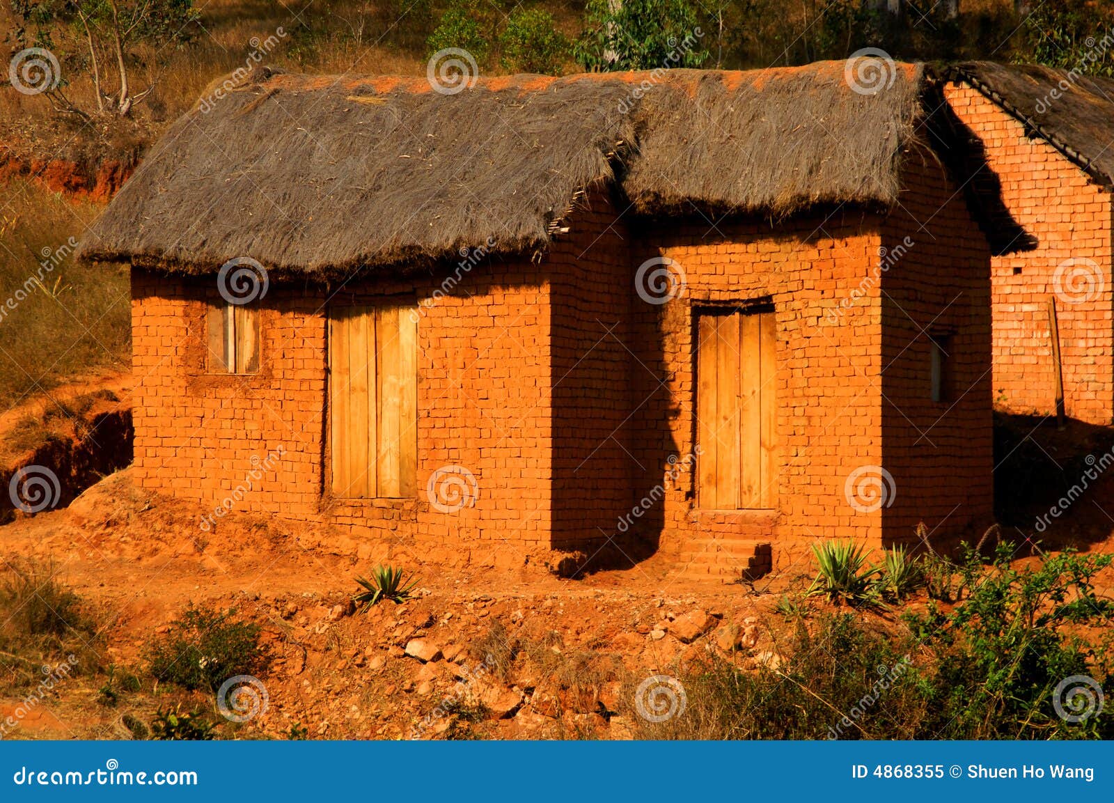 Clay hut stock image. Image of hotel, cabin, vegetable - 4868355