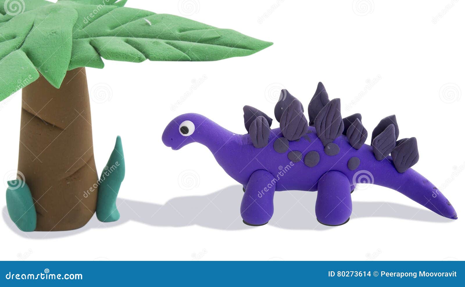 Dinosaur Models With Clay