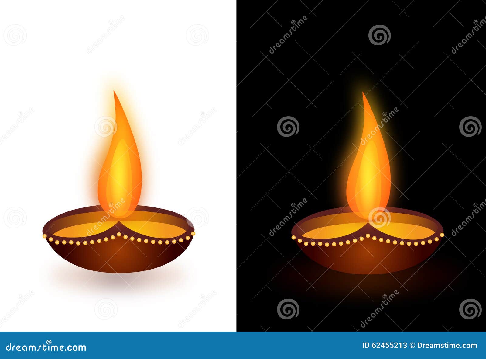 Clay Oil Lamp ilustração stock. Ilustração de calmo, budismo 62455213