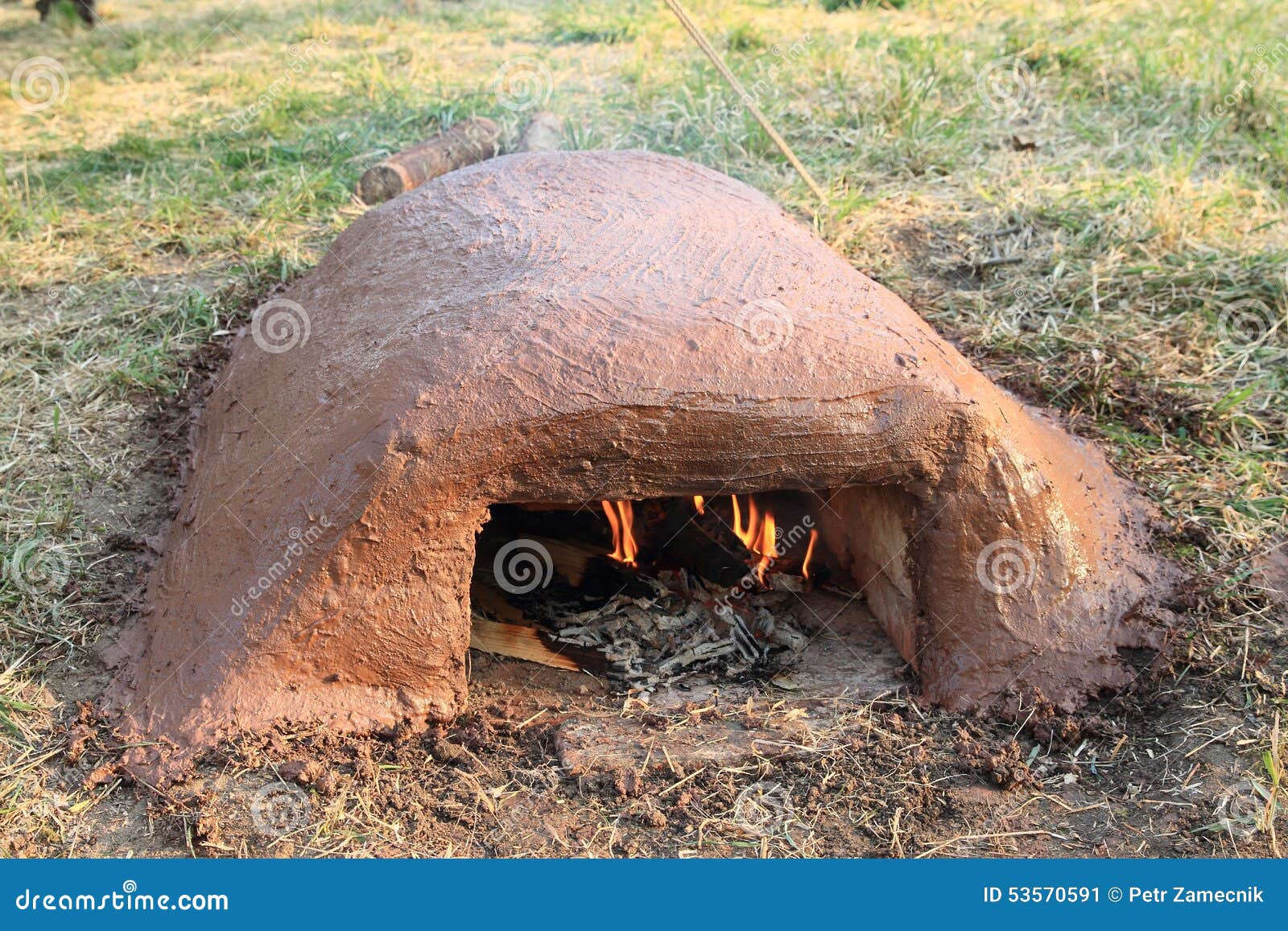 Clay oven stock image. Image of flame, cook, cooking 53570591
