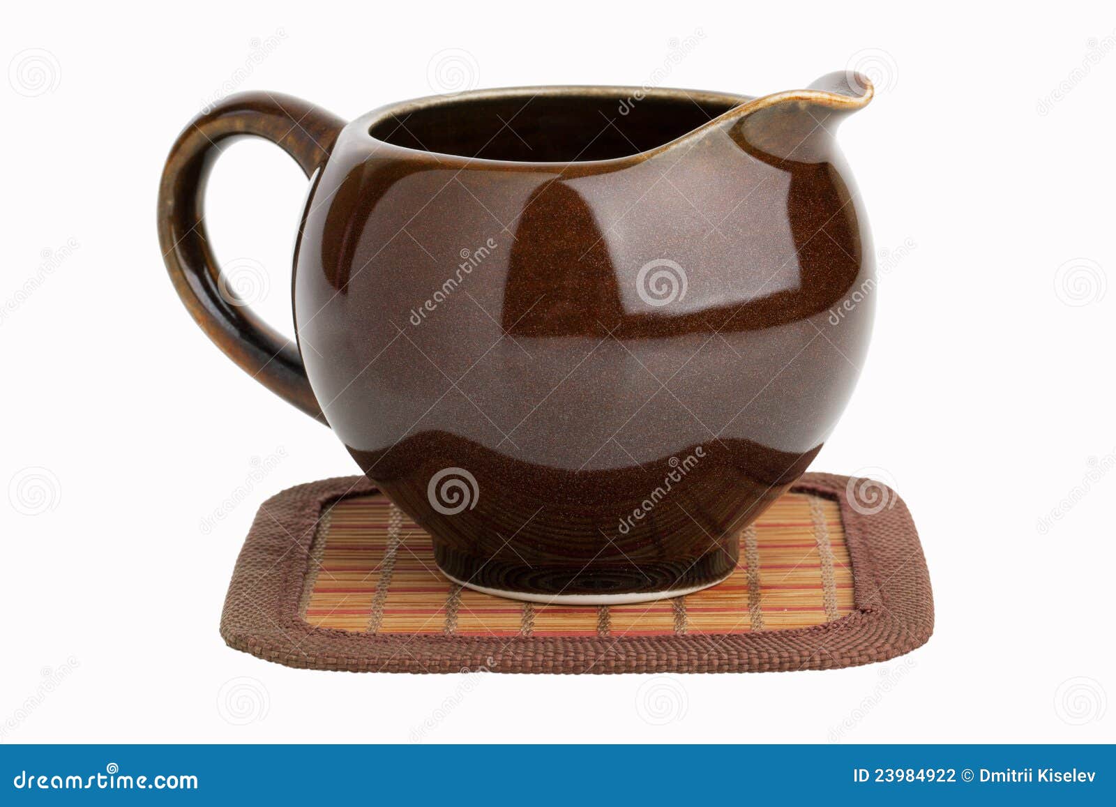 Clay Pot for Brewing Tea or Milk Stock Photo Image of porcelain