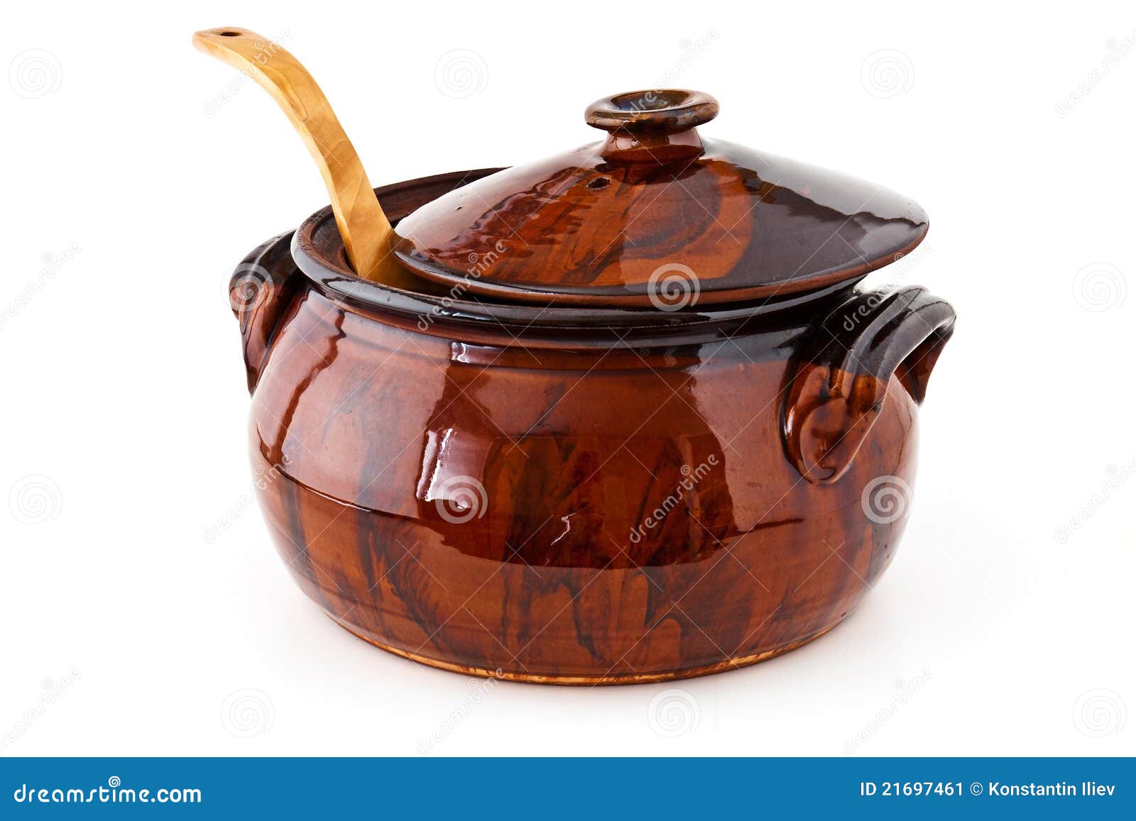 Clay pot for cooking stock image. Image of oven, empty 21697461