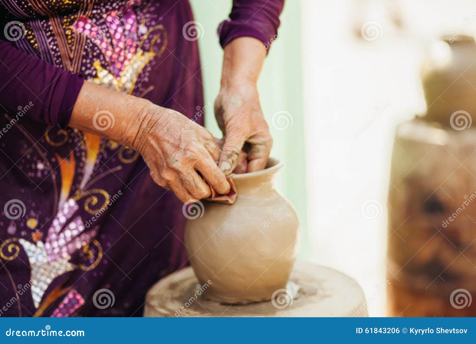 Clay Pot Creation Traditional Vietnam Stock Photo - Image of creation