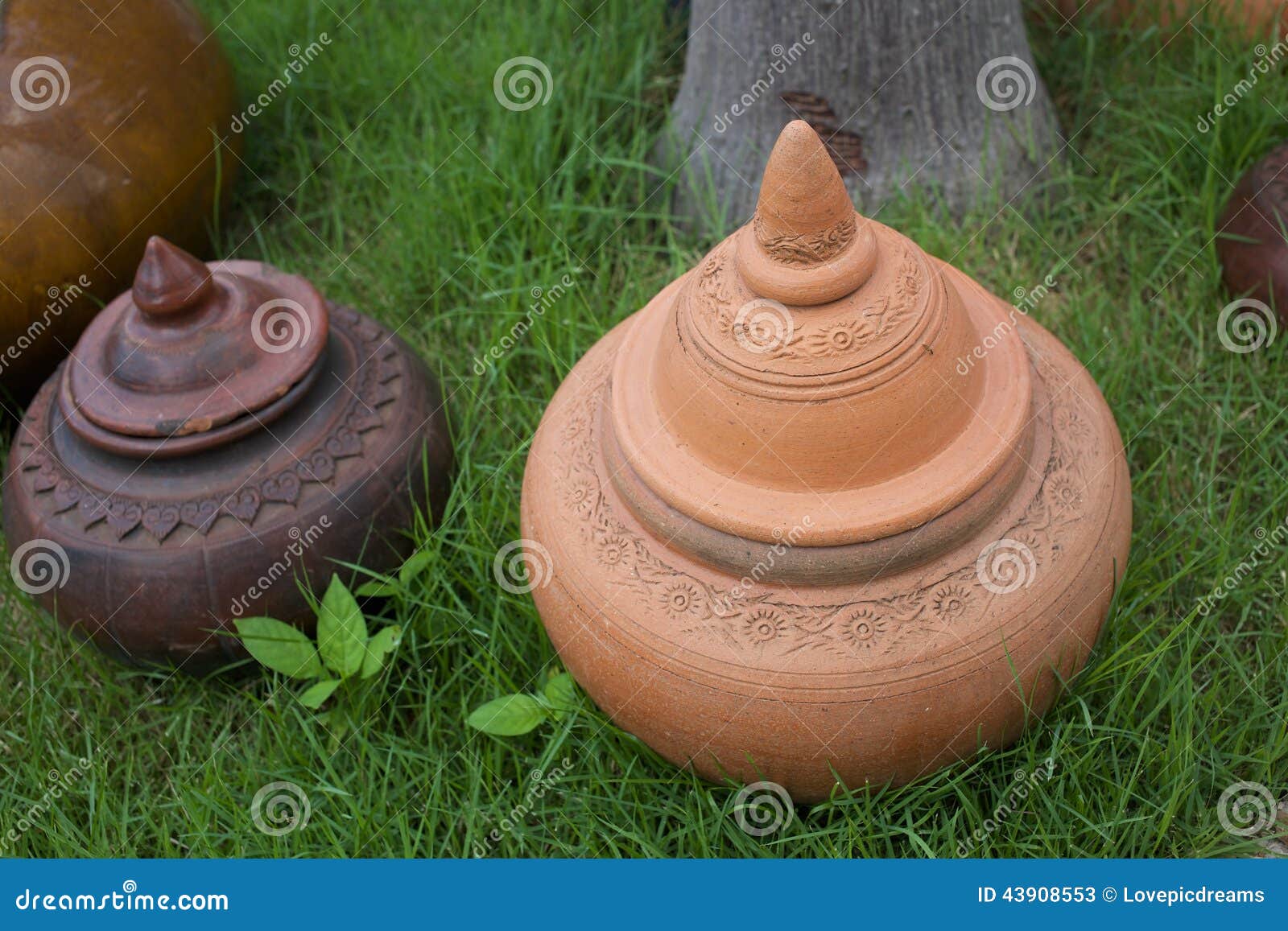 Clay Pottery stock image. Image of oriental, decorative 43908553