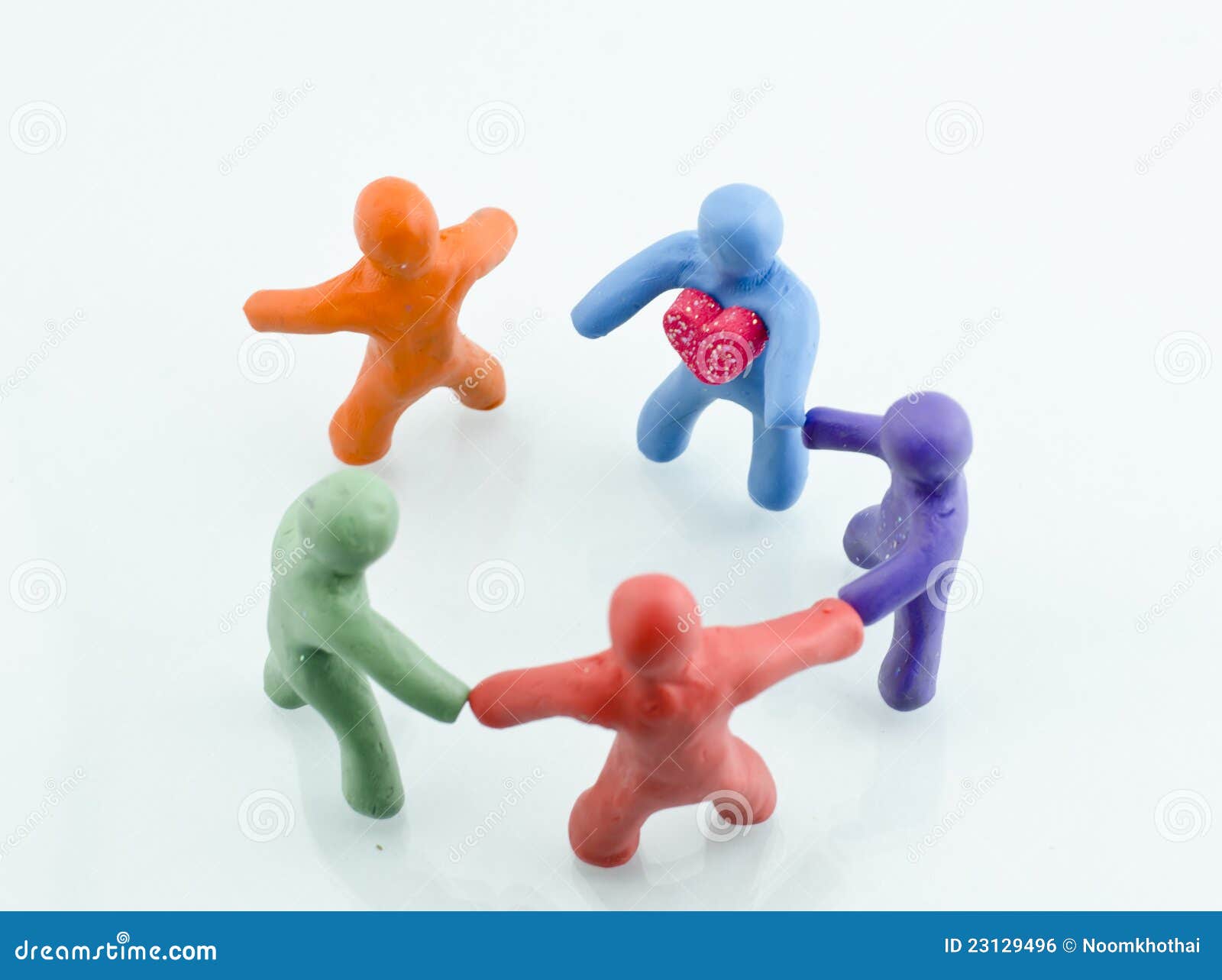 Clay Sculpture of a Cartoon Character. Stock Photo - Image of group,  figure: 23129496