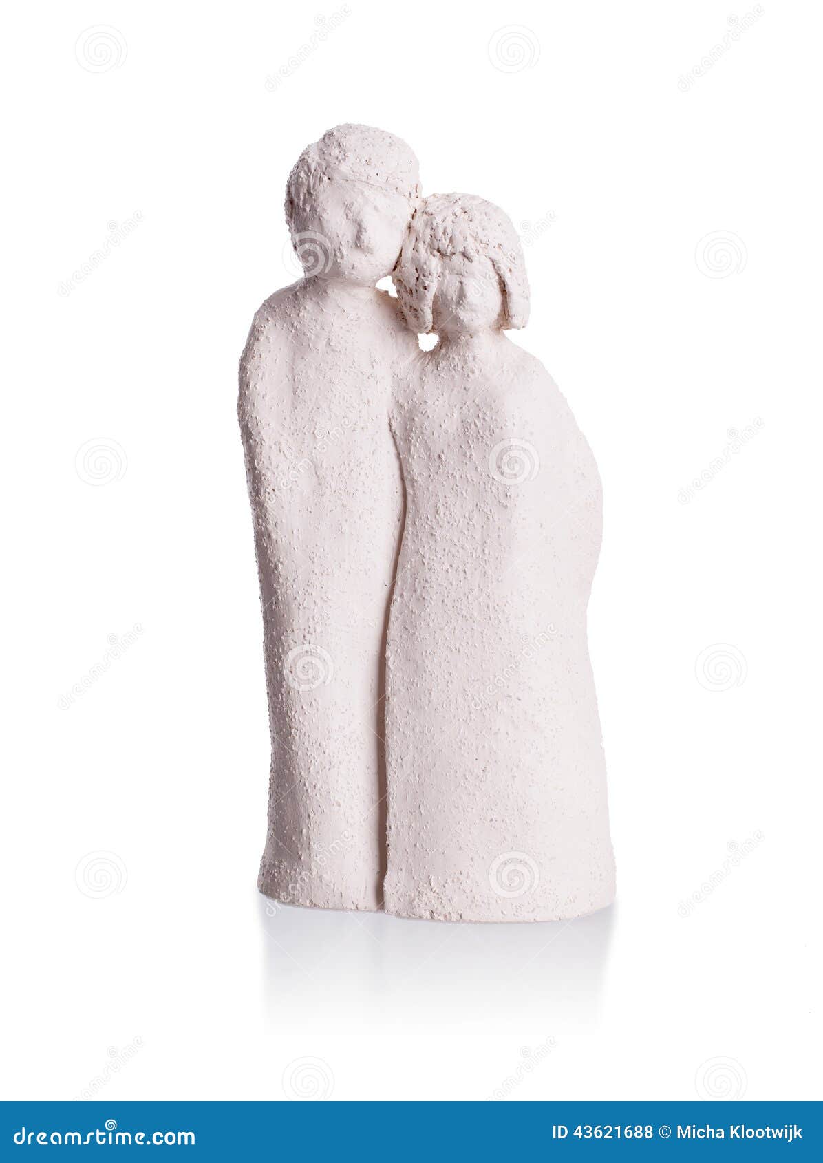 Statue Of Couple Kissing After Married Stock Image