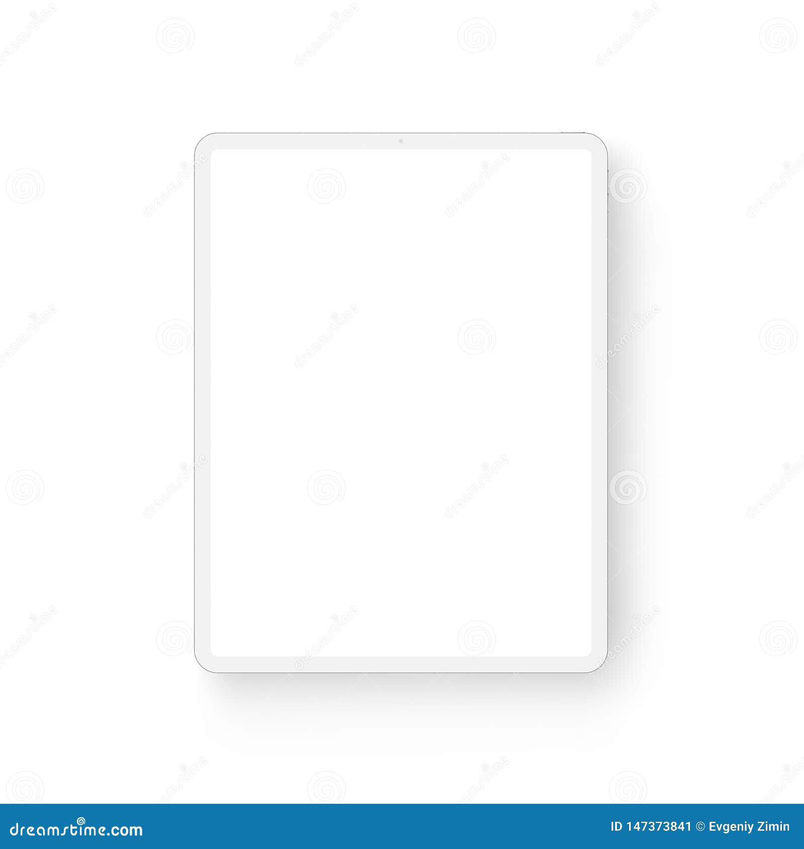 Download Clay Tablet Computer Mock Up Front View Stock Illustration - Illustration of flat, render: 147373841