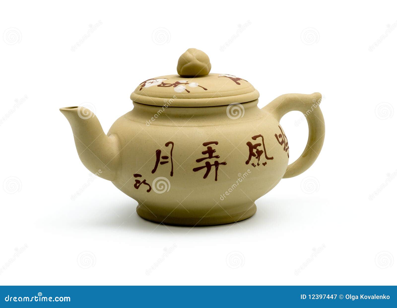 Clay tea pot 2 stock image. Image of decoration, container 12397447