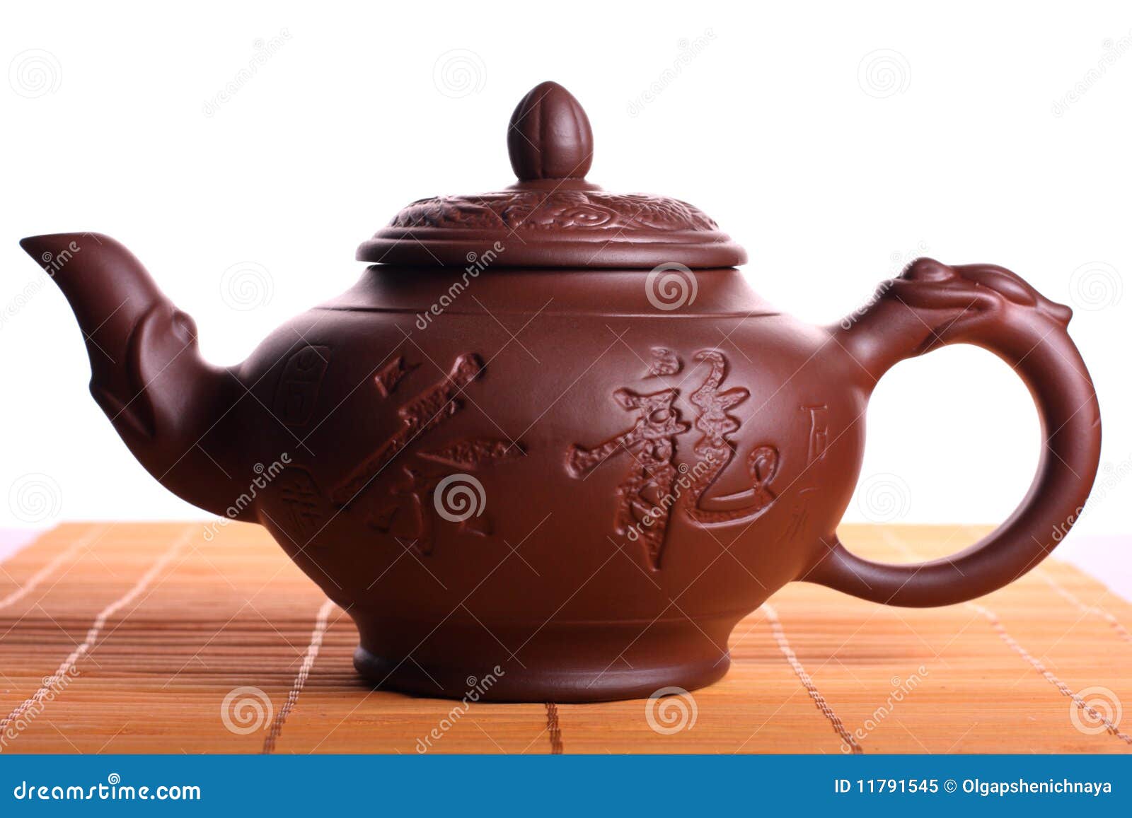 Clay teapot stock image. Image of kettle, copy, asia 11791545