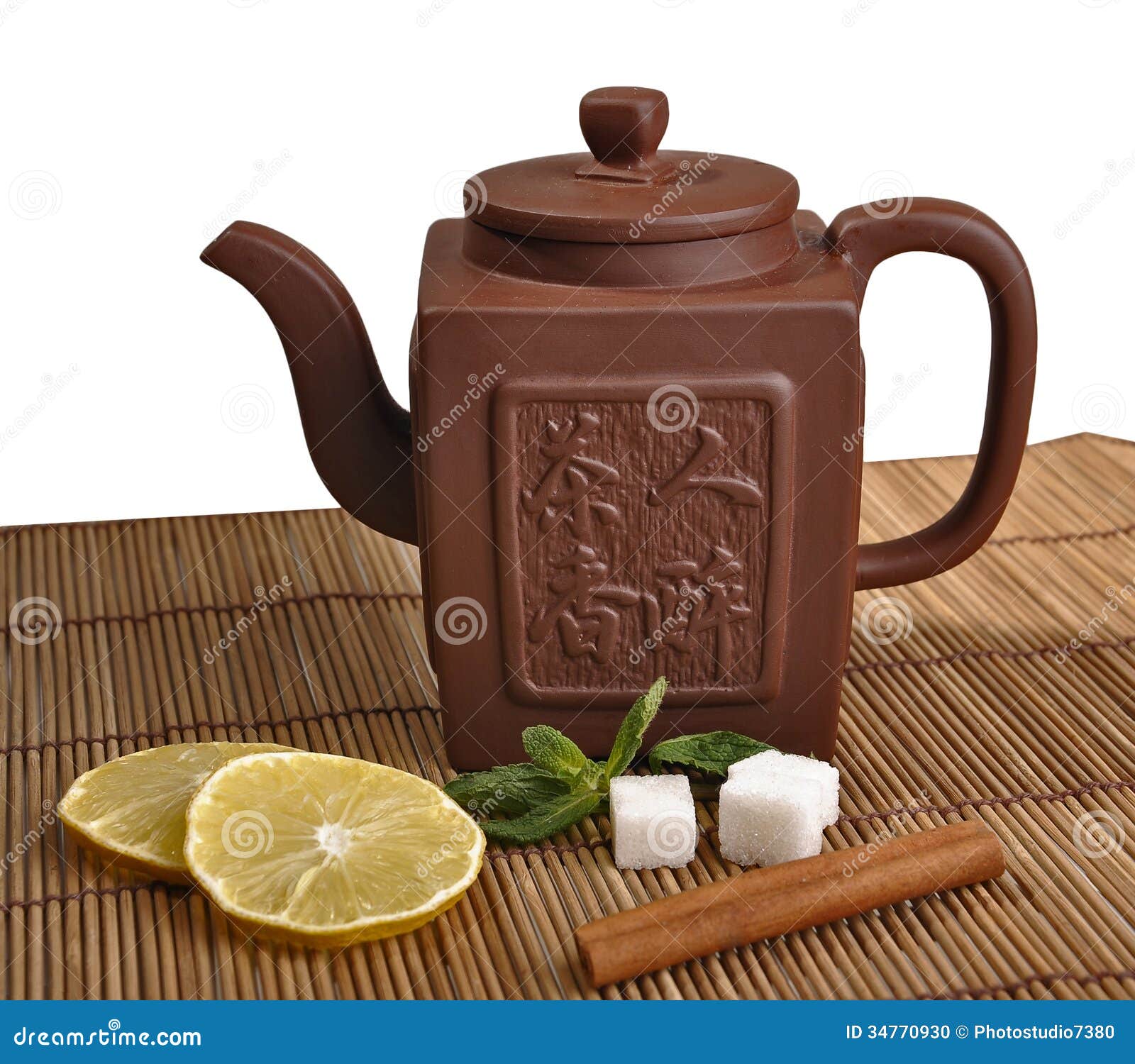 Clay teapot stock photo. Image of clay, asian, cinnamon 34770930
