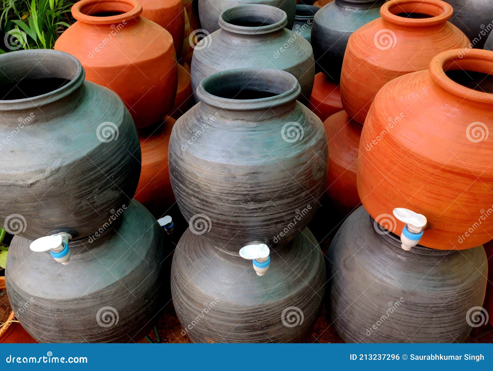 A Clay Water Pot Earthen Pot with Tap for Water Storage Clay Pots Not