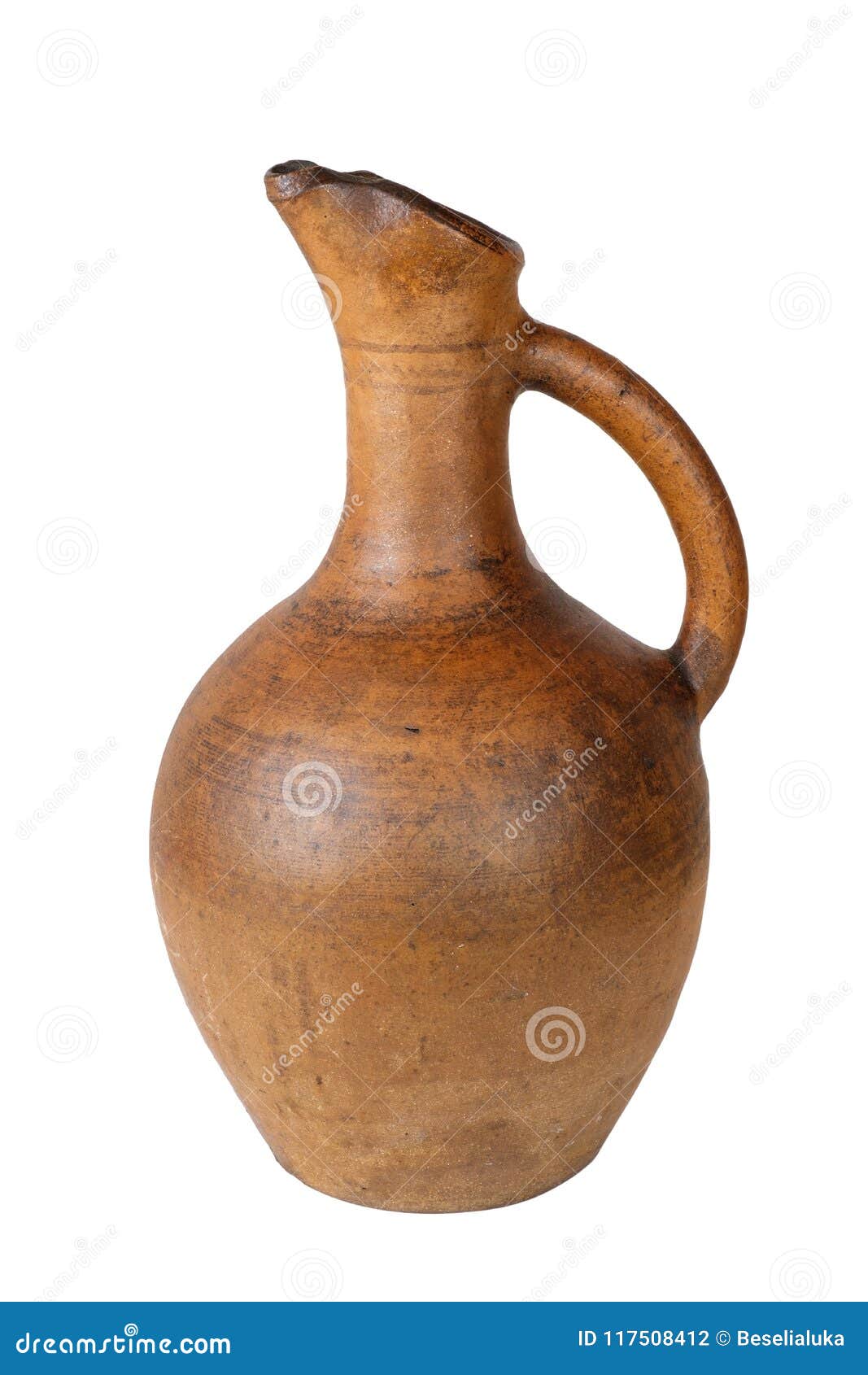 A clay wine jug stock photo. Image of decorative, concept 117508412