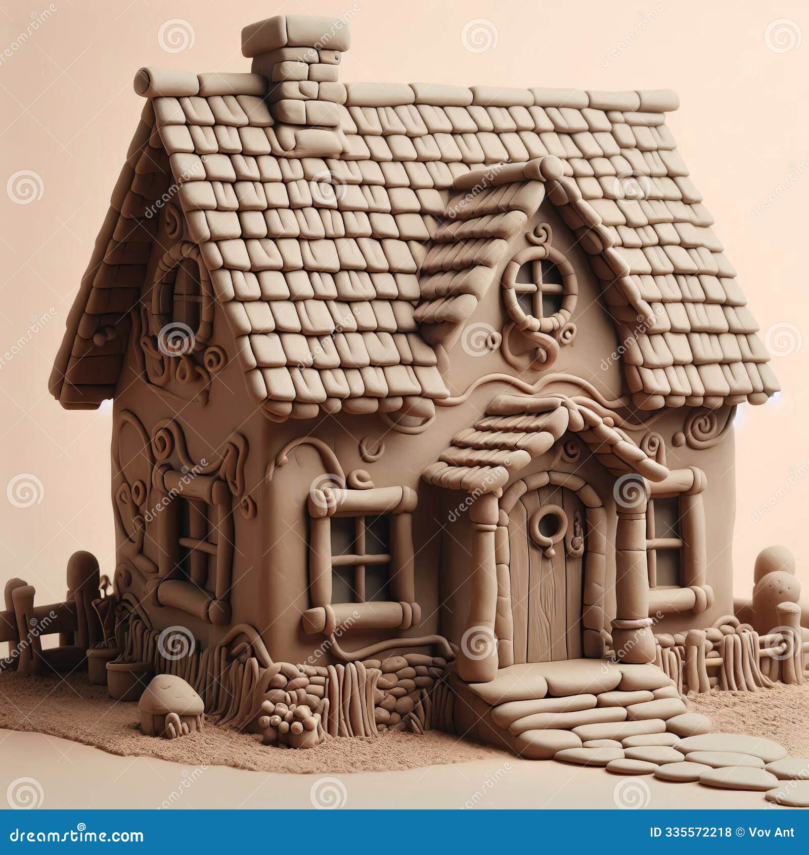 claymation the house looks as if itÃ¢â¬â¢s made of clay with soft r